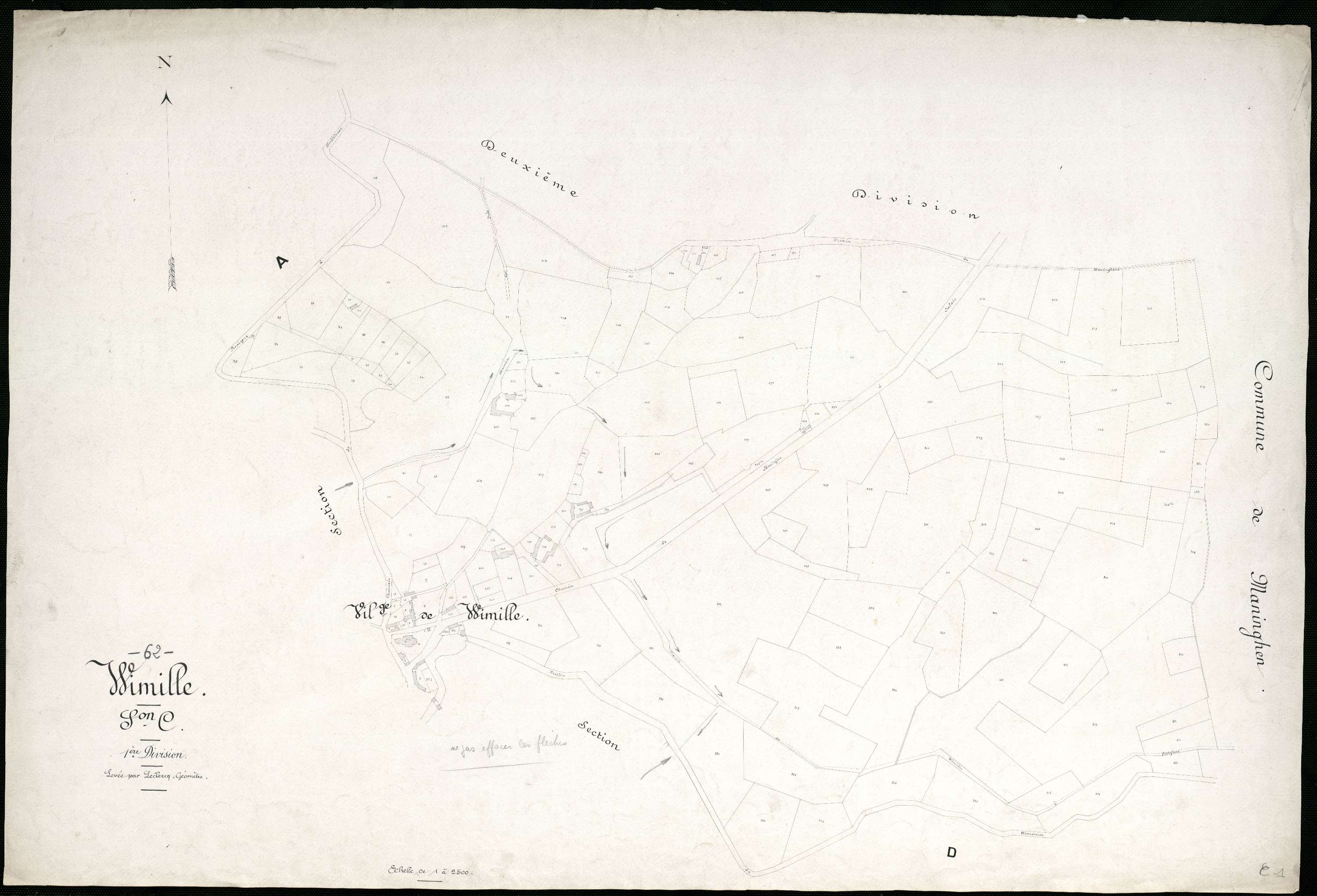 Wimille - Section C, 1re feuille