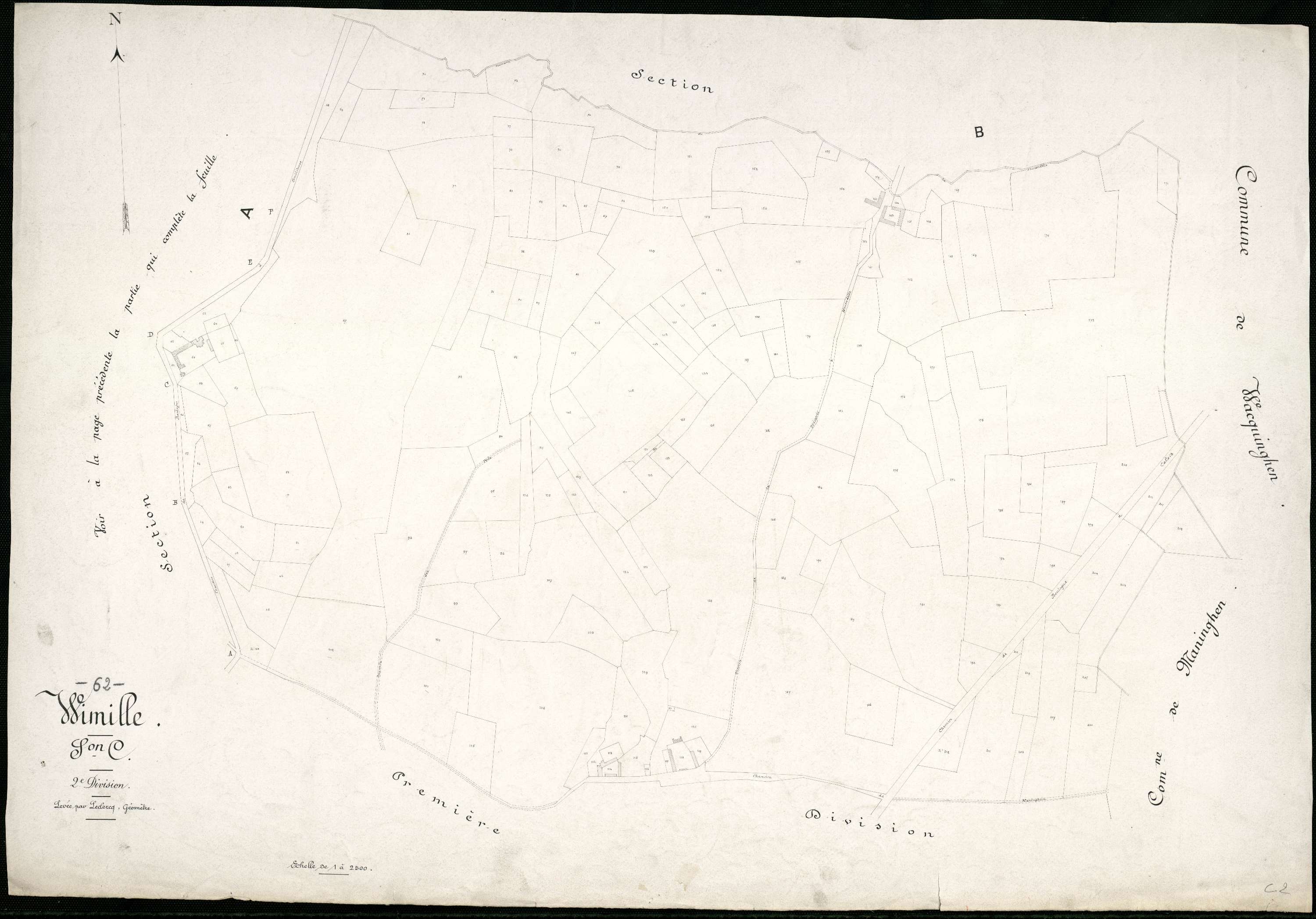 Wimille - Section C, 2e feuille