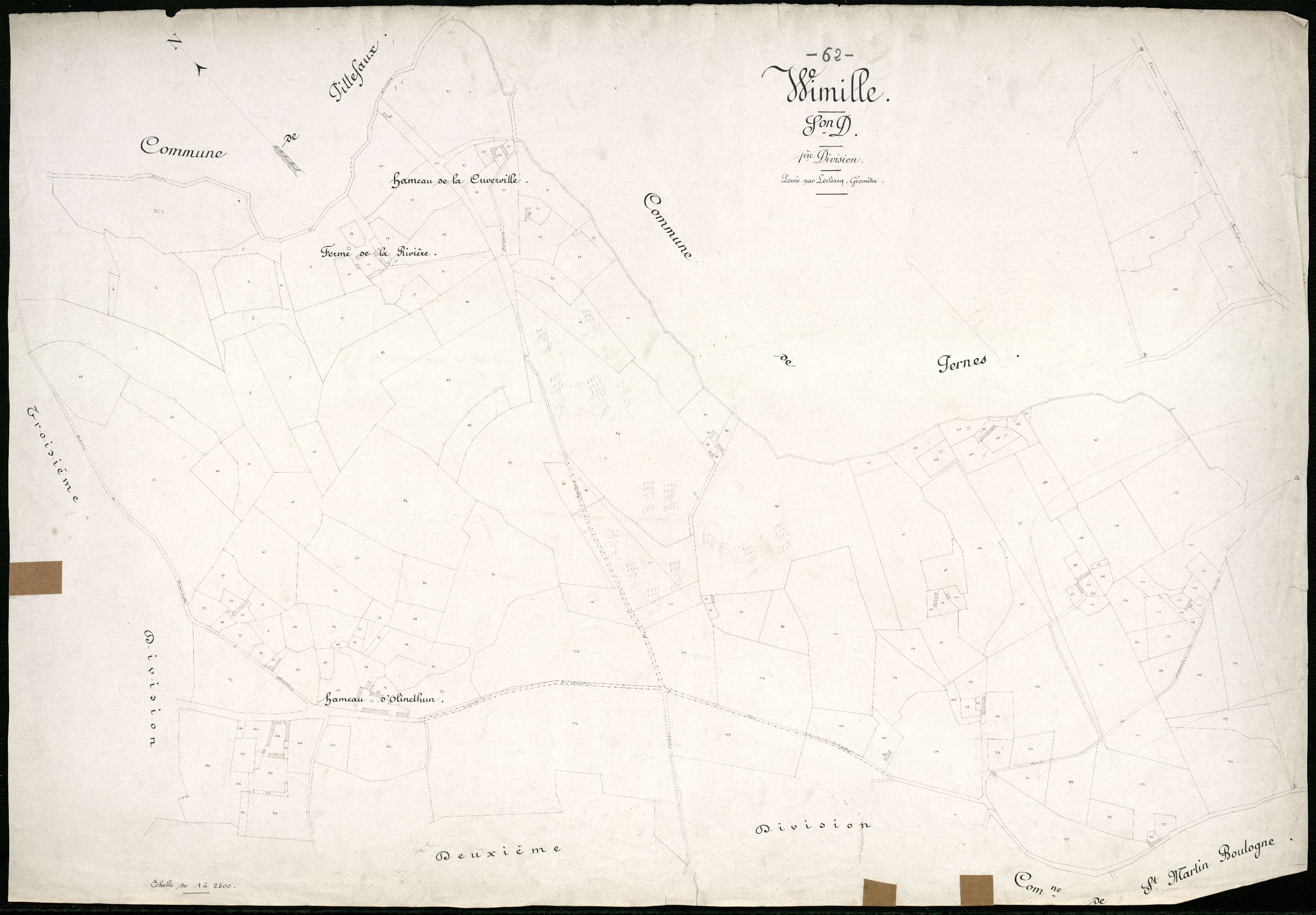 Wimille - Section D, 1re feuille