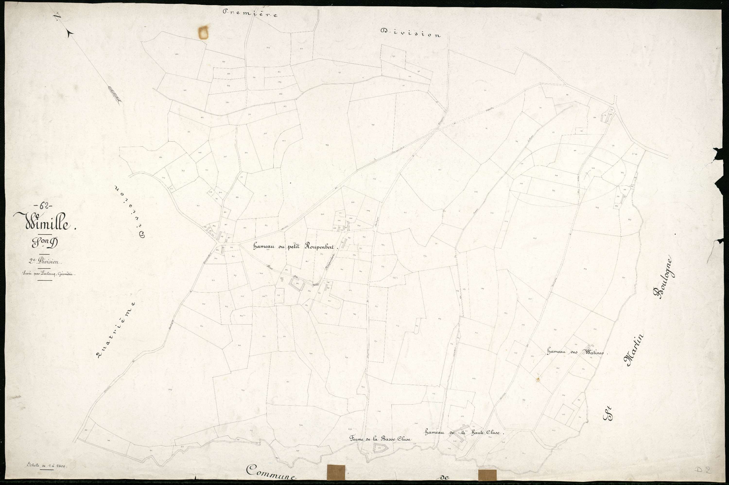 Wimille - Section D, 2e feuille