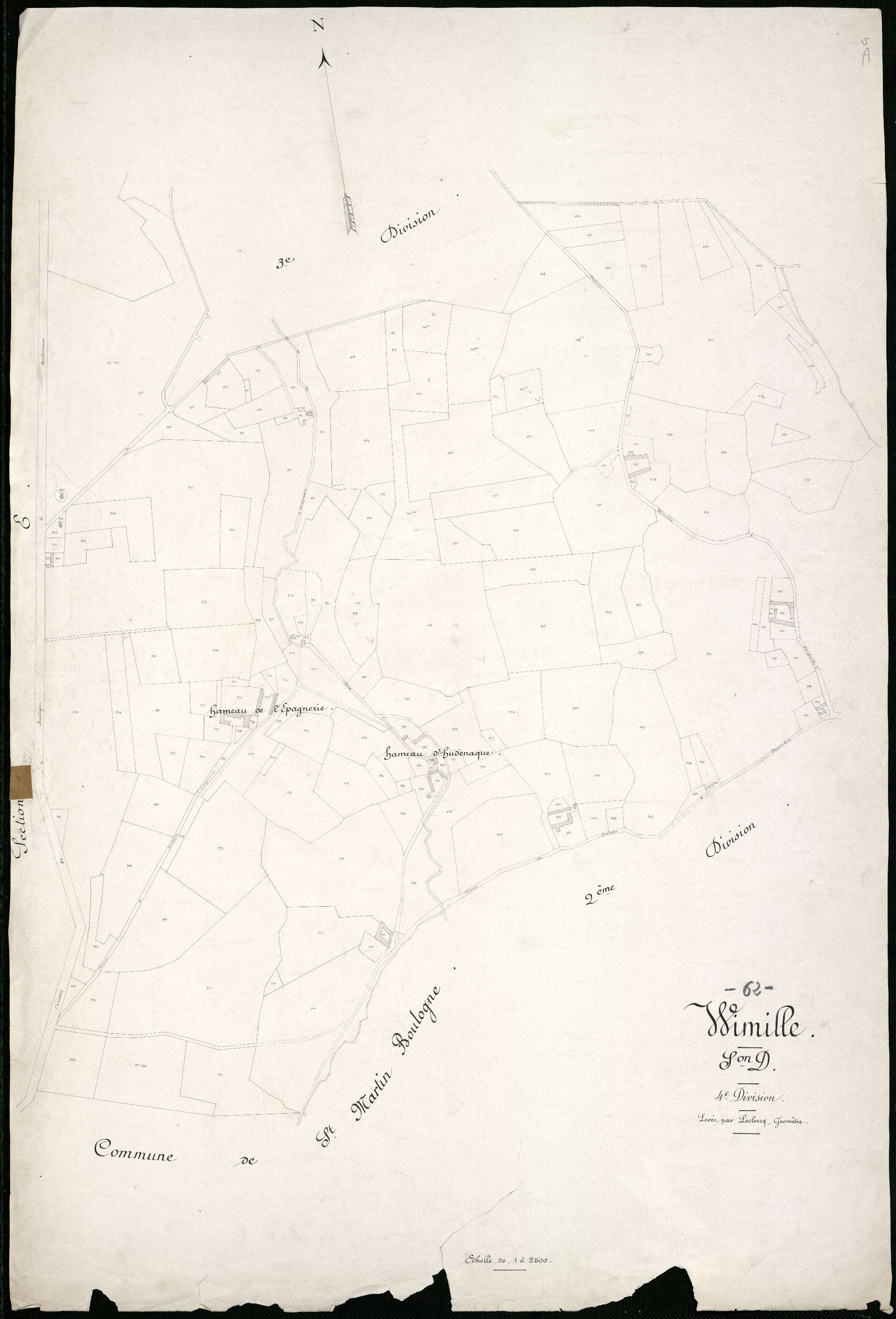 Wimille - Section D, 4e feuille