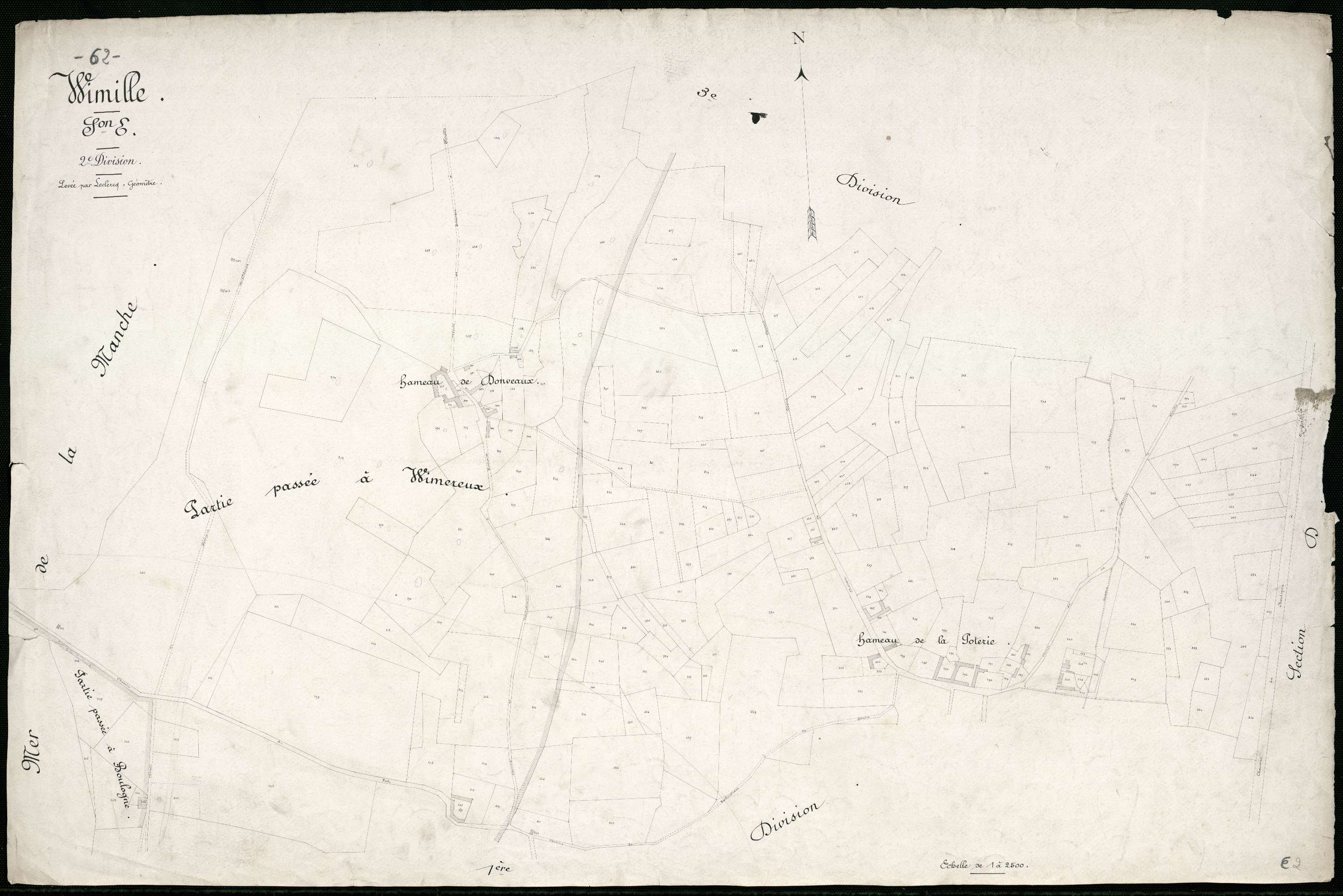 Wimille - Section E, 2e feuille