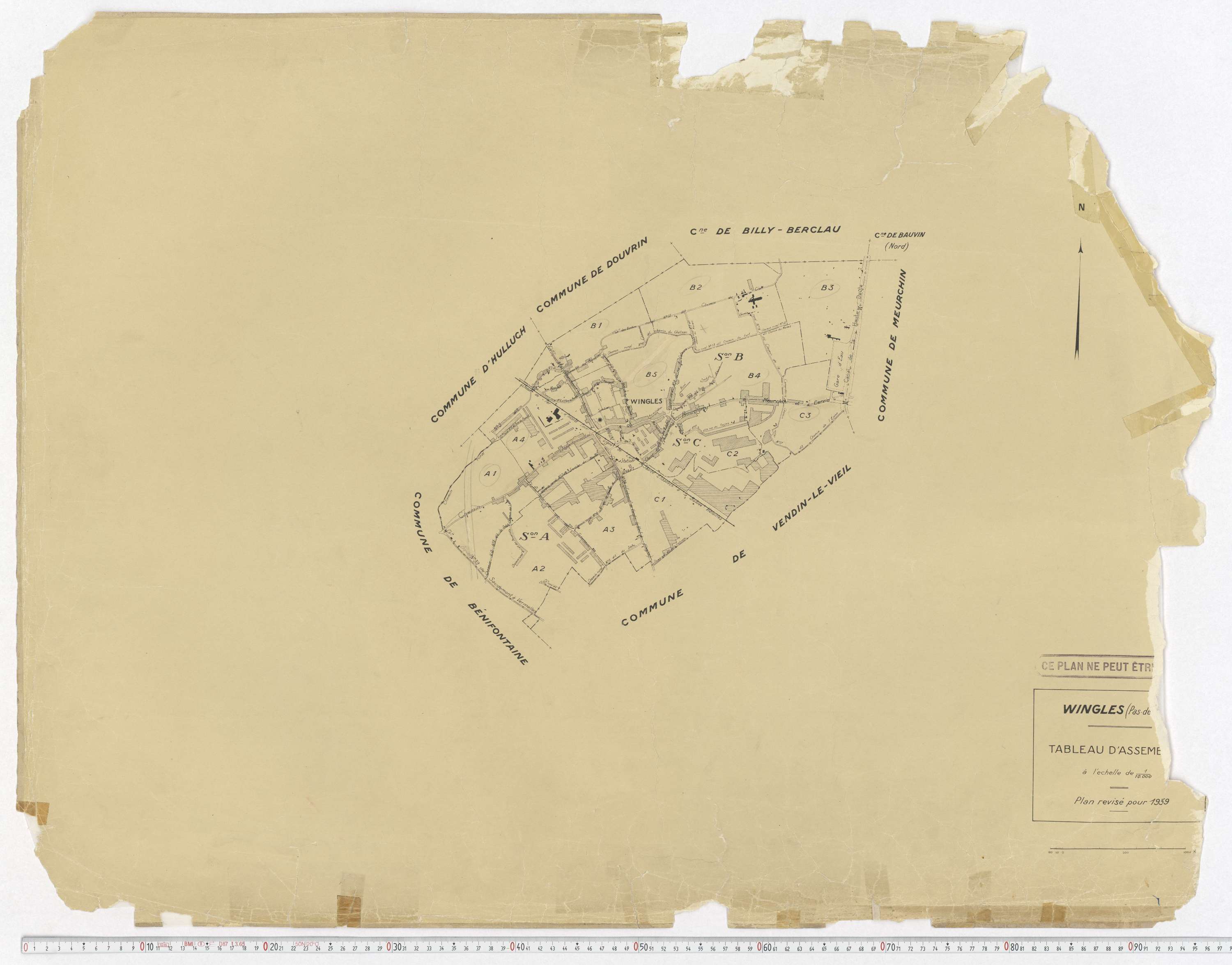 Wingles - Tableau d'assemblage.