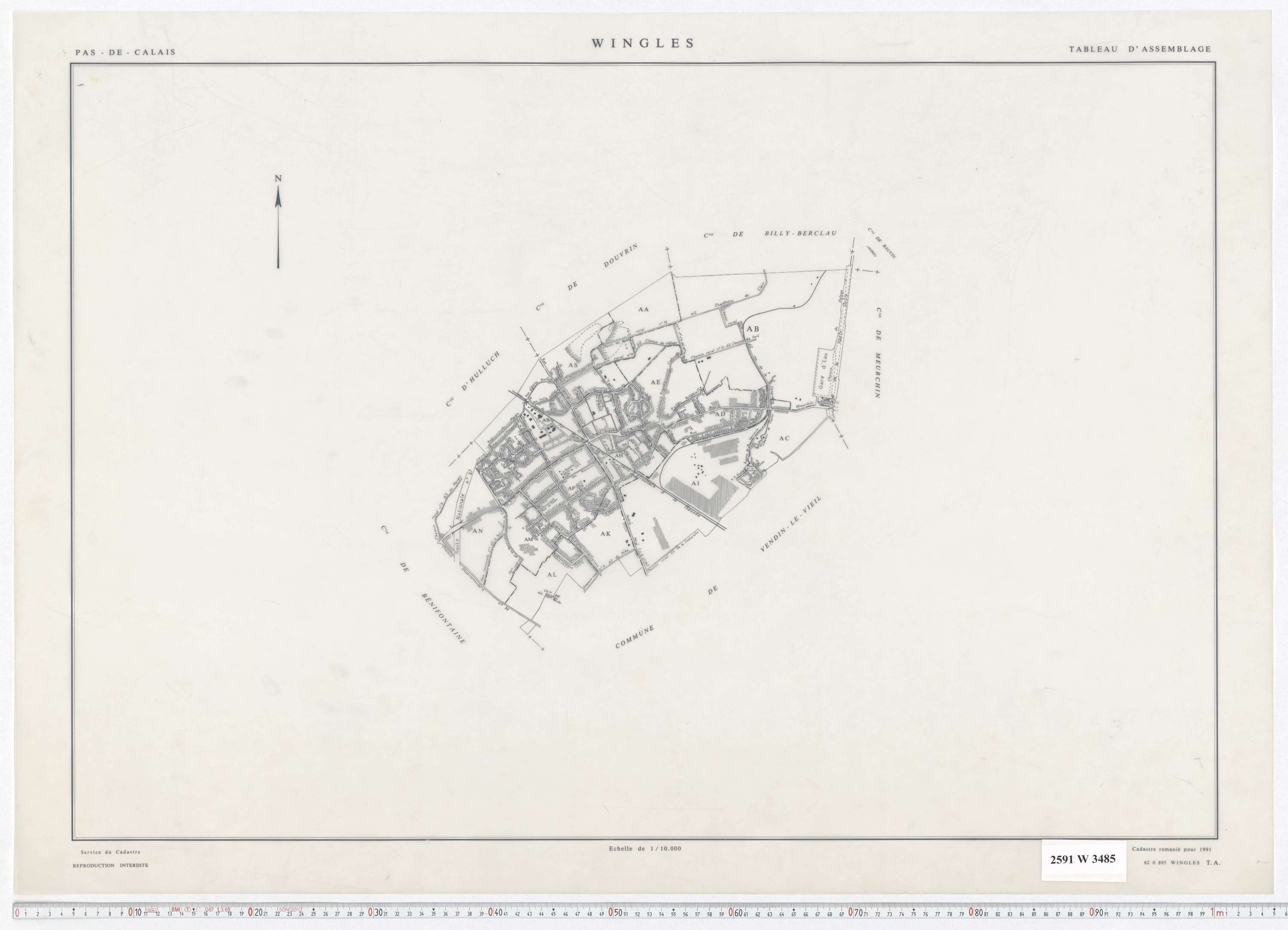 Wingles - Tableau d'assemblage.