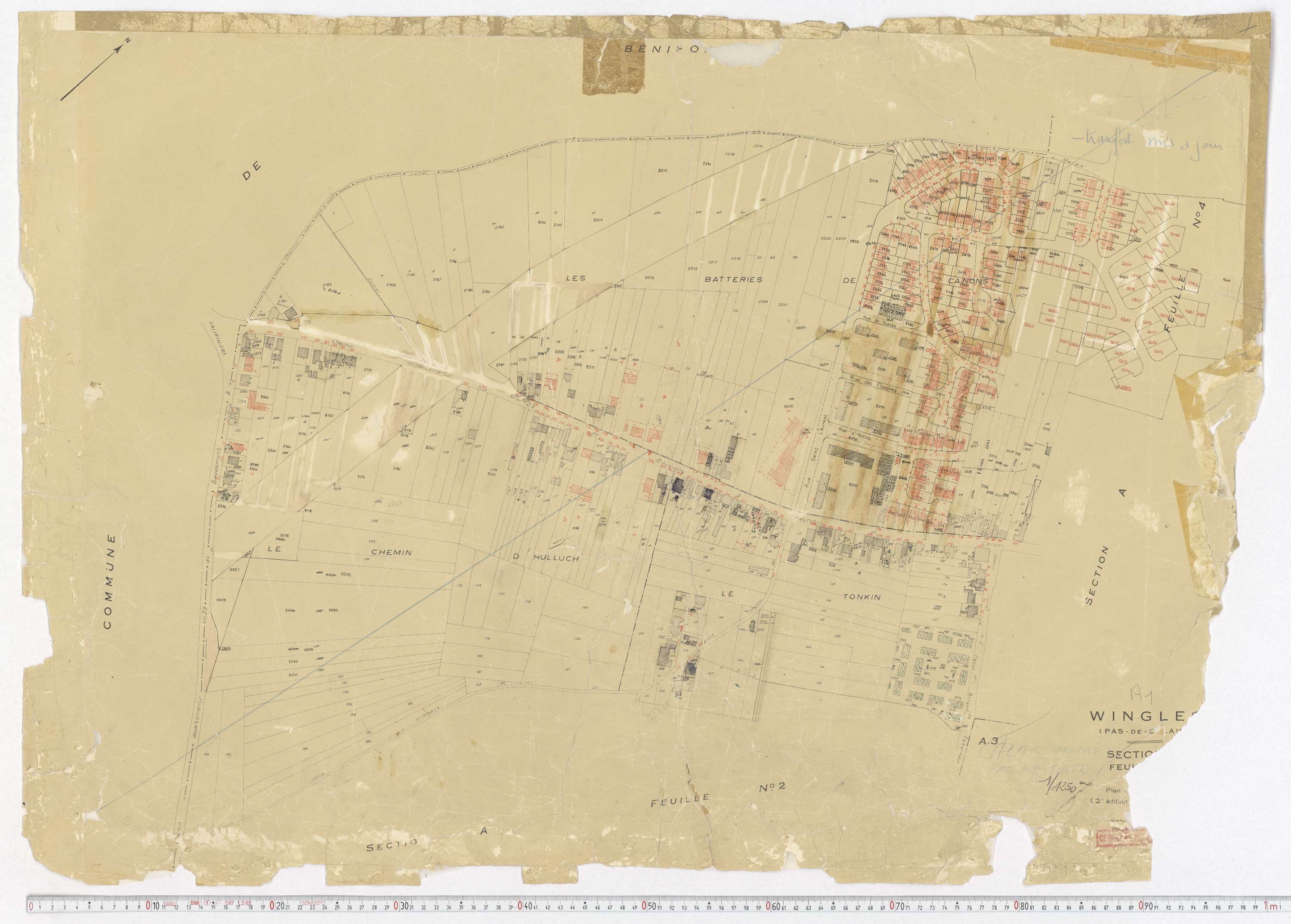 Wingles - Section A, feuille 1.