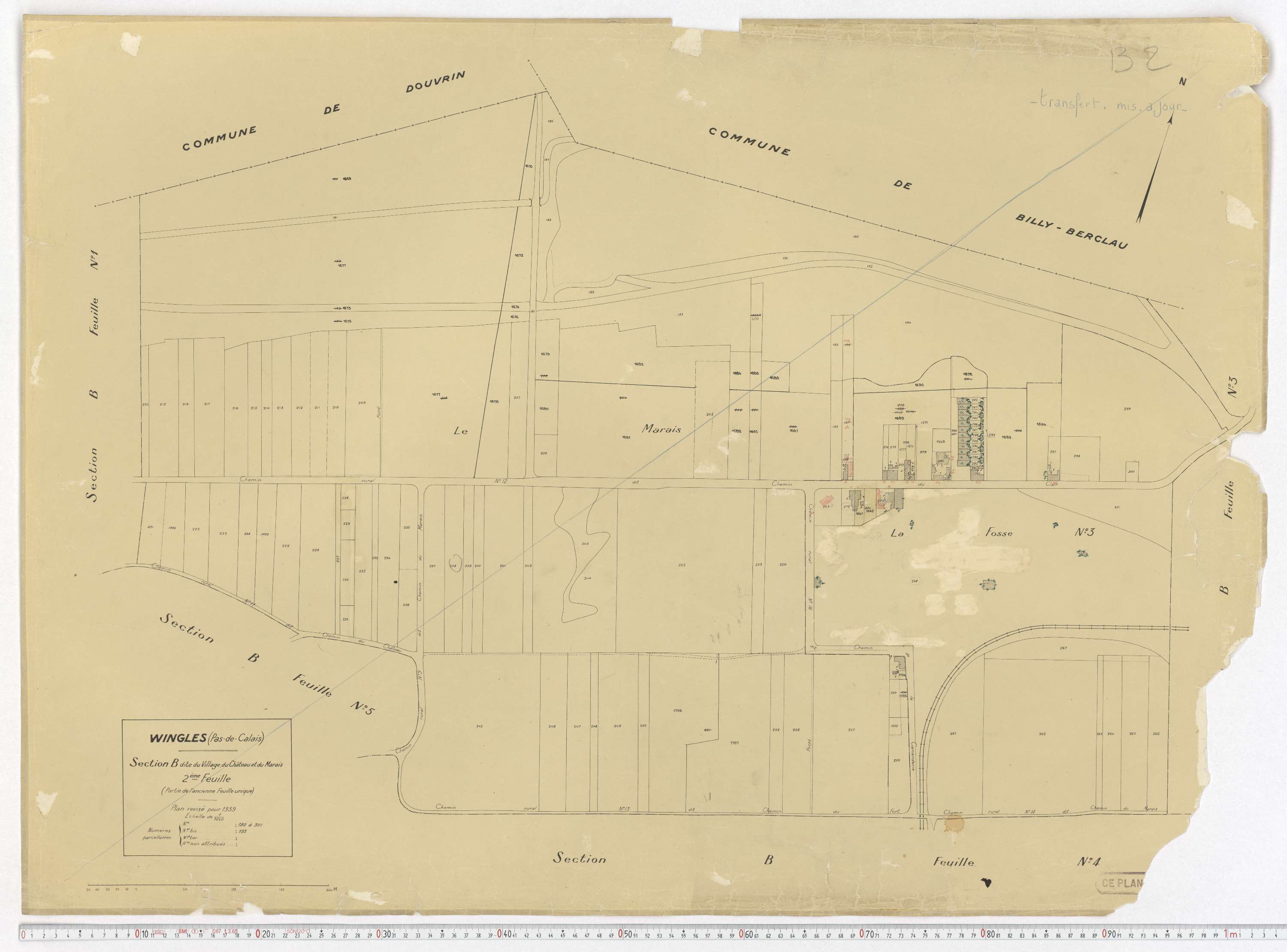 Wingles - Section B, feuille 2.
