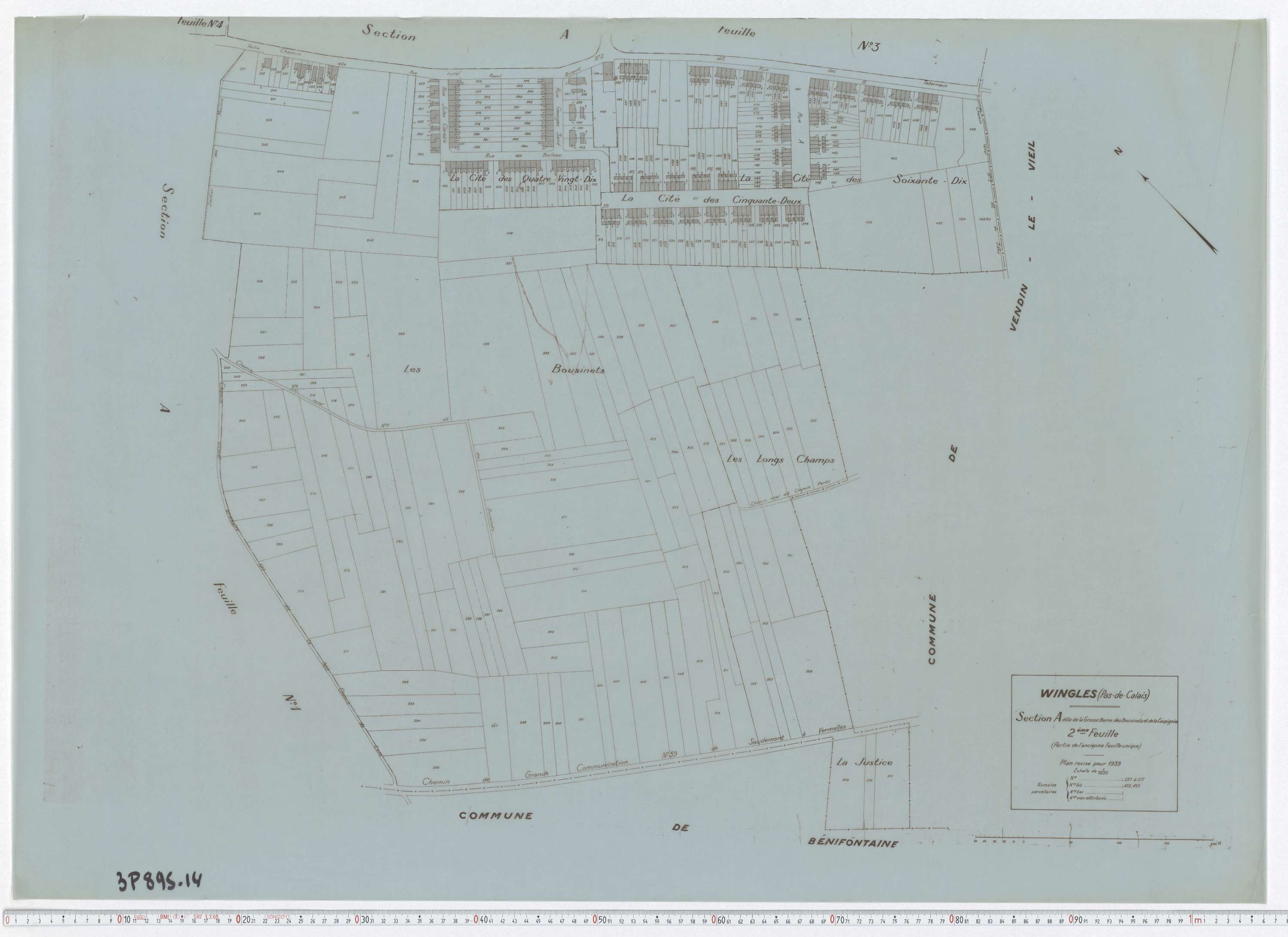 Wingles - Section A, feuille 2.