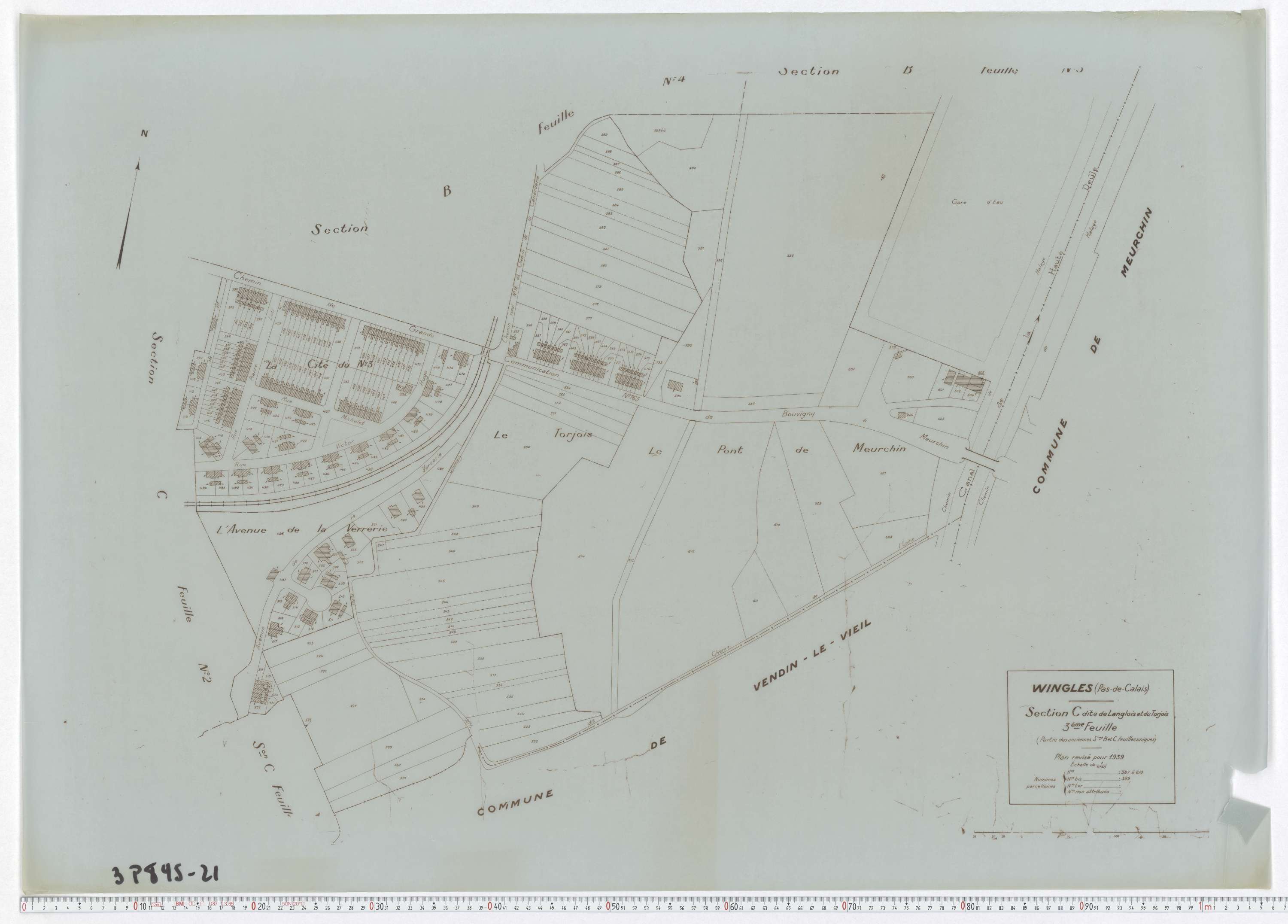 Wingles - Section C, feuille 3.