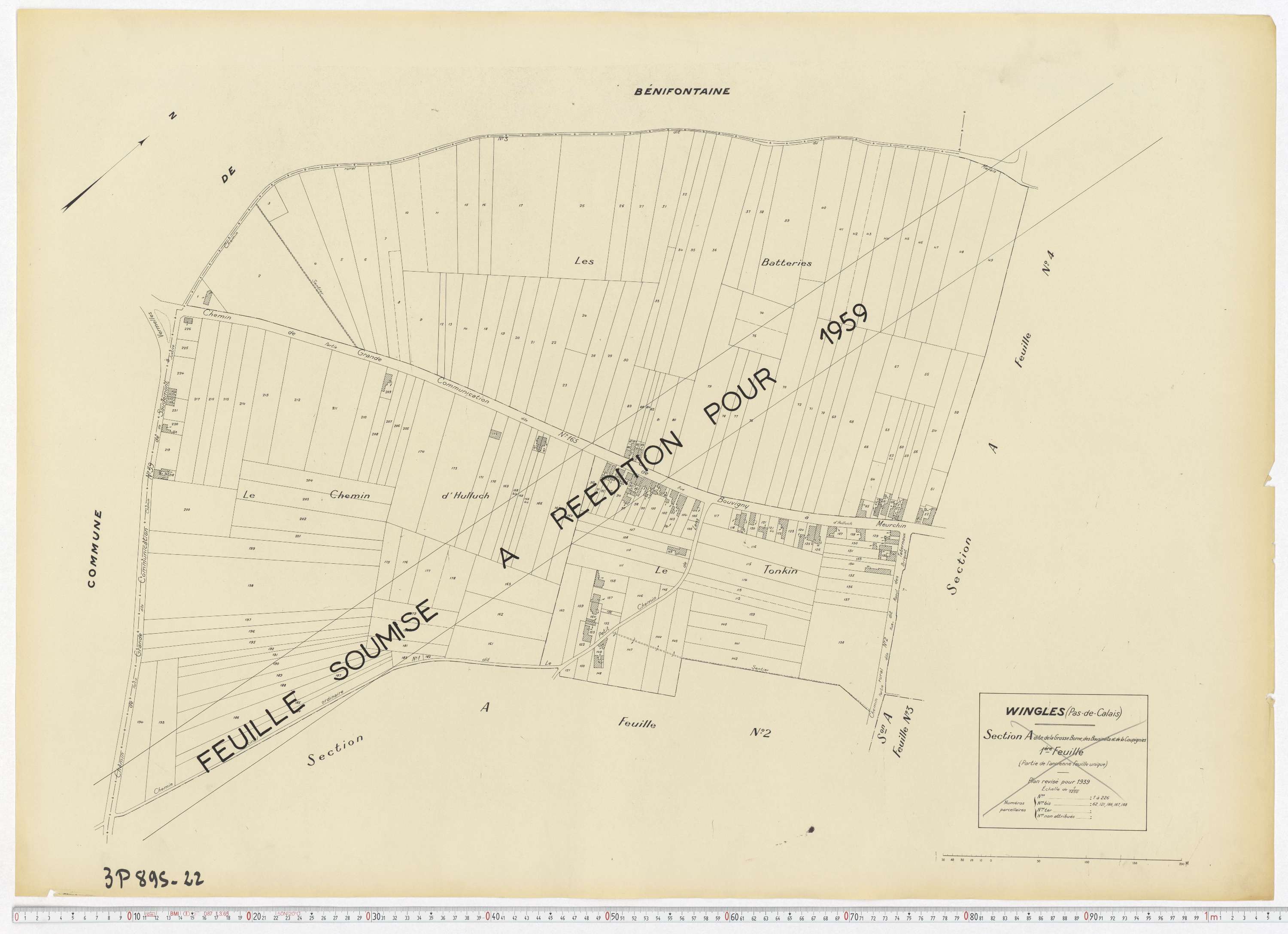 Wingles - Section A, feuille 1.