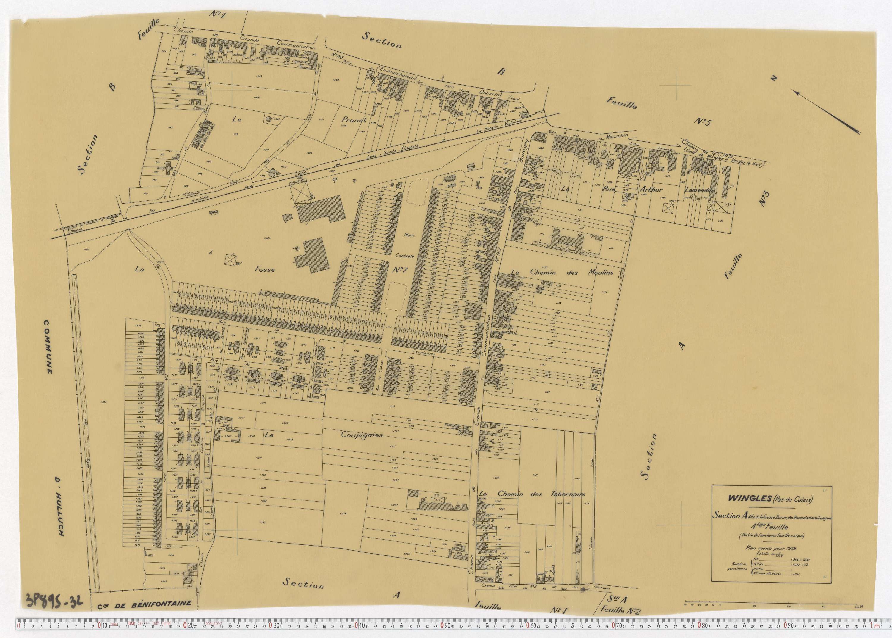 Wingles - Section A, feuille 4.