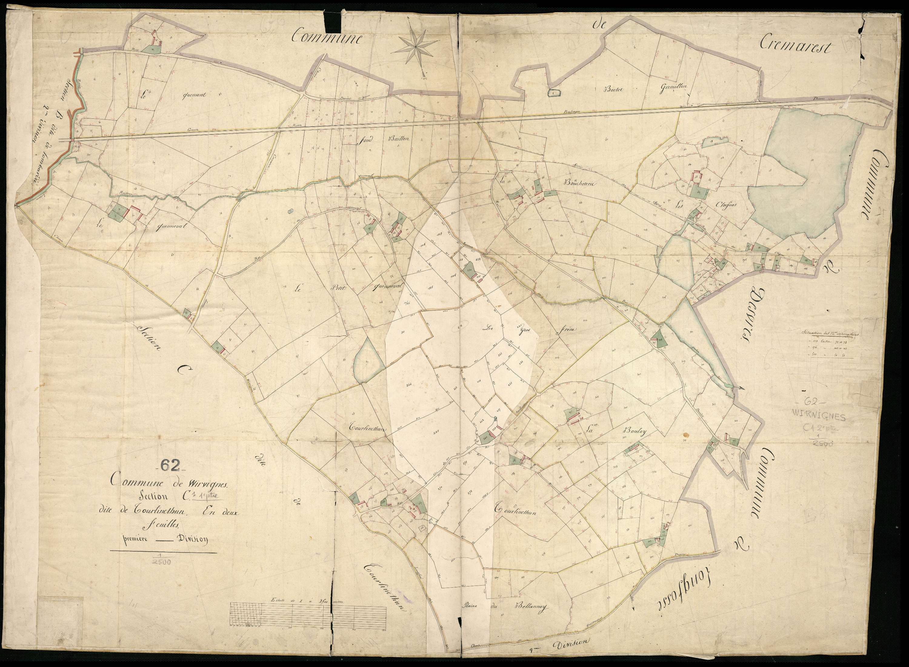 Wirwignes - Section C, 1re feuille