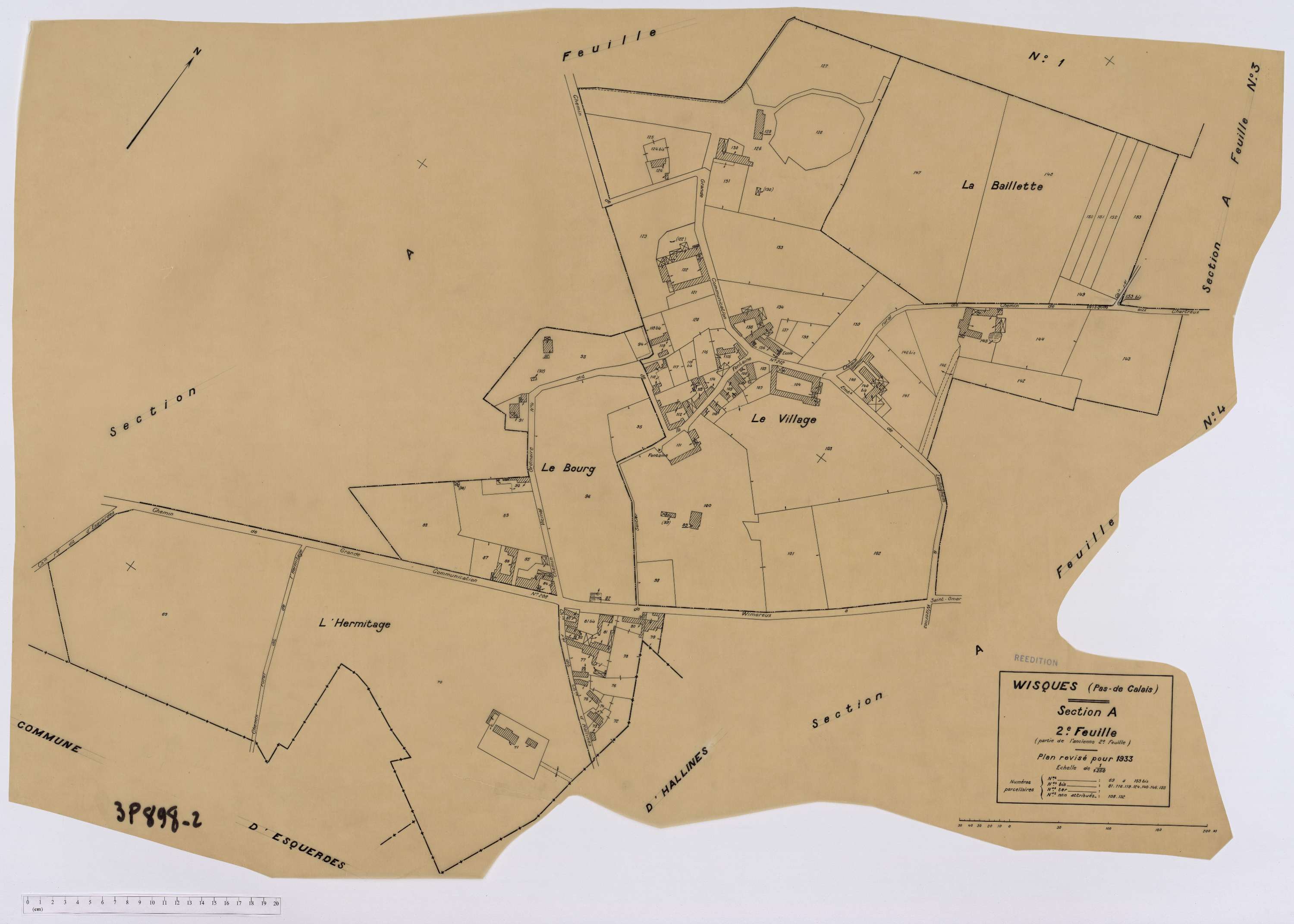 Wisques - Section A, feuille 2.