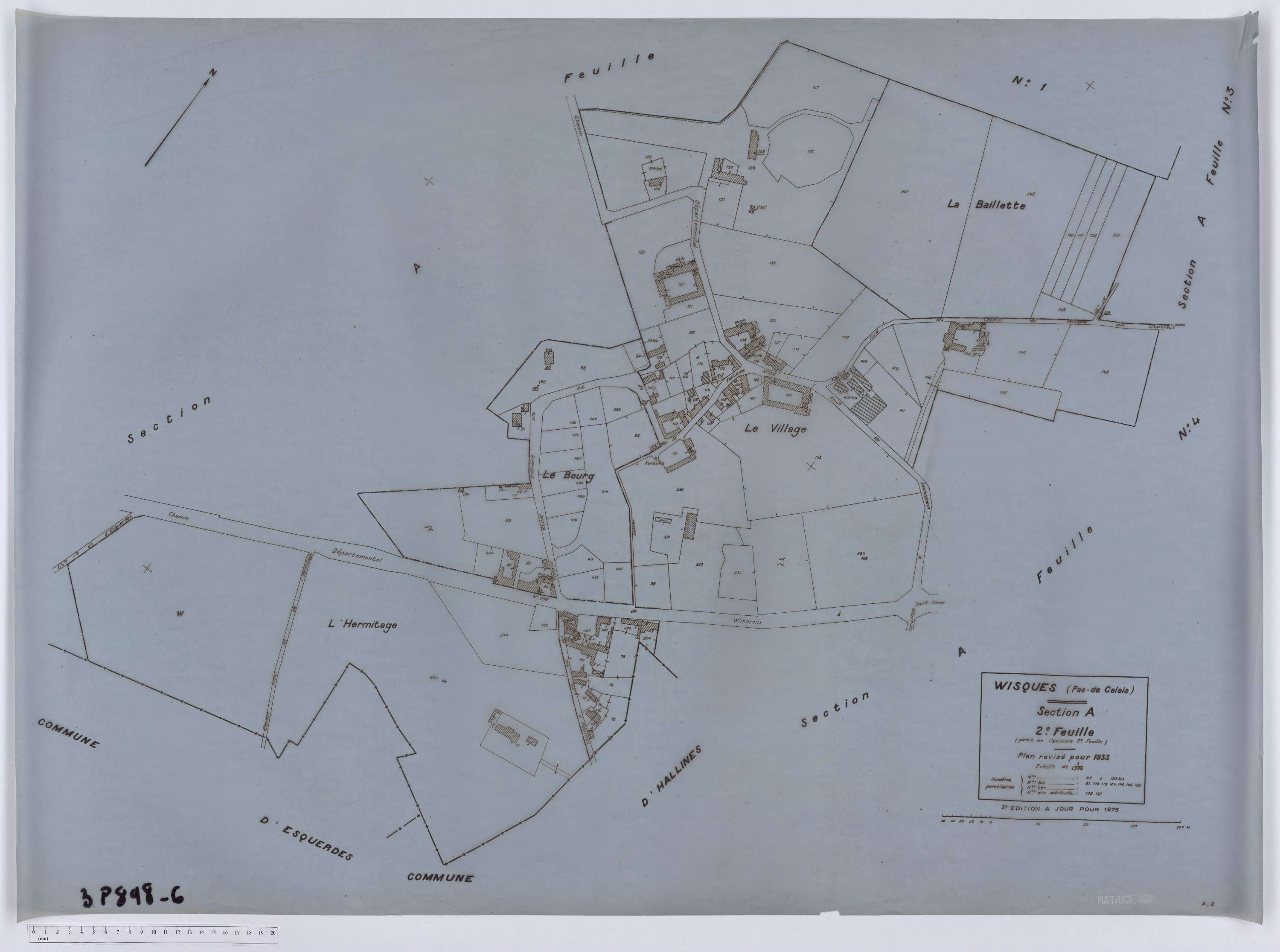 Wisques - Section A, feuille 2.