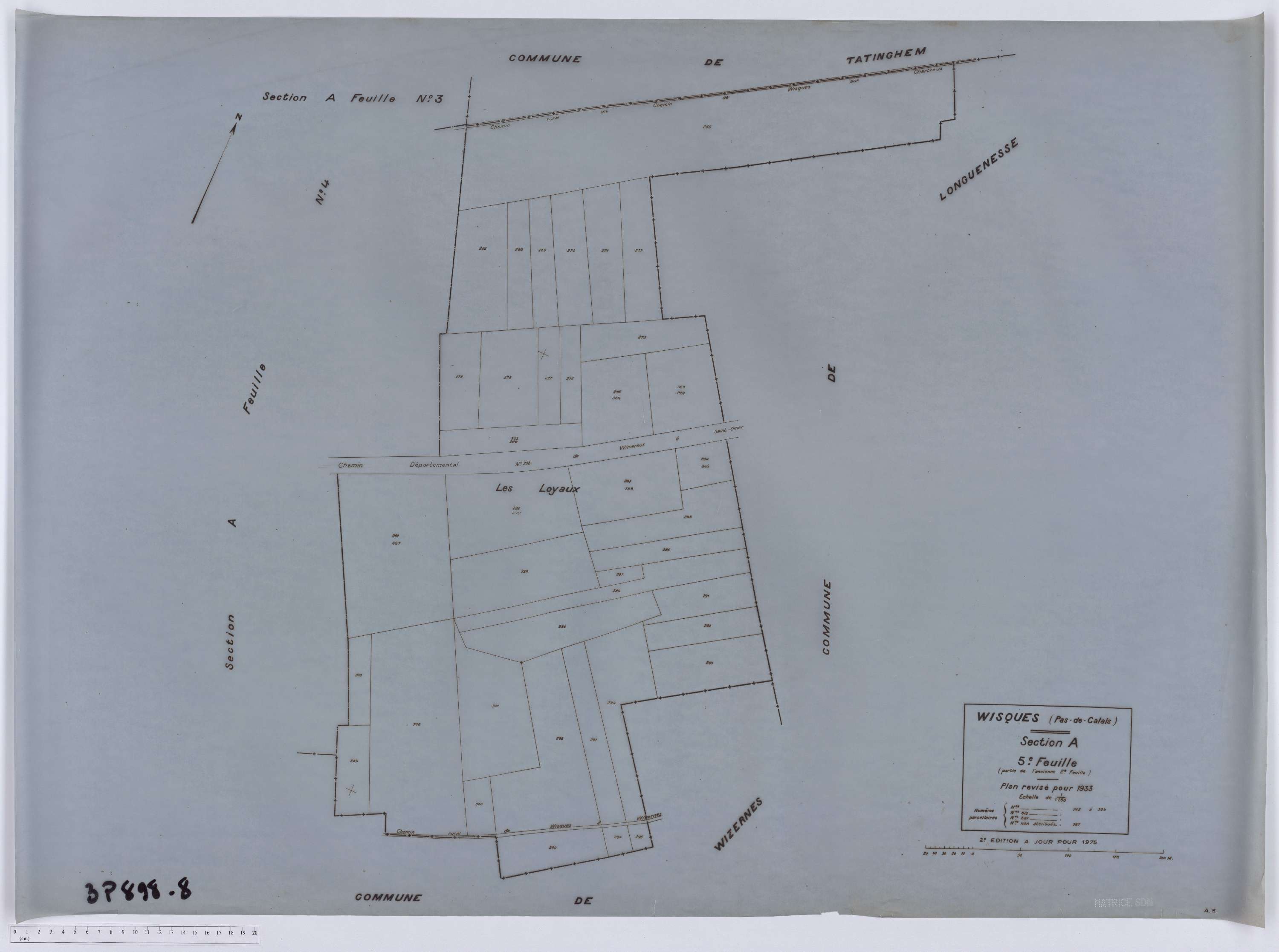 Wisques - Section A, feuille 5.