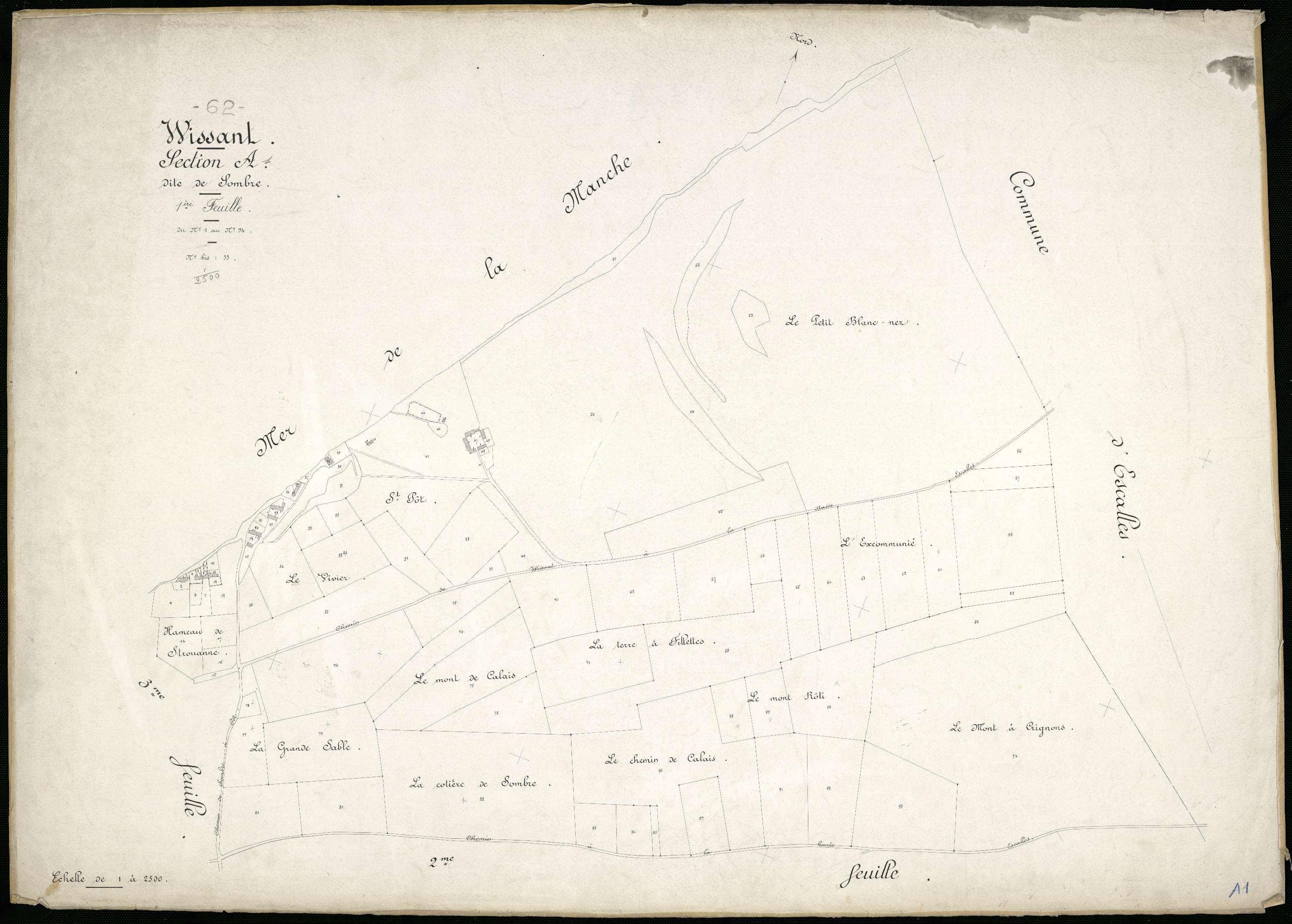 Wissant - Section A, 1re feuille