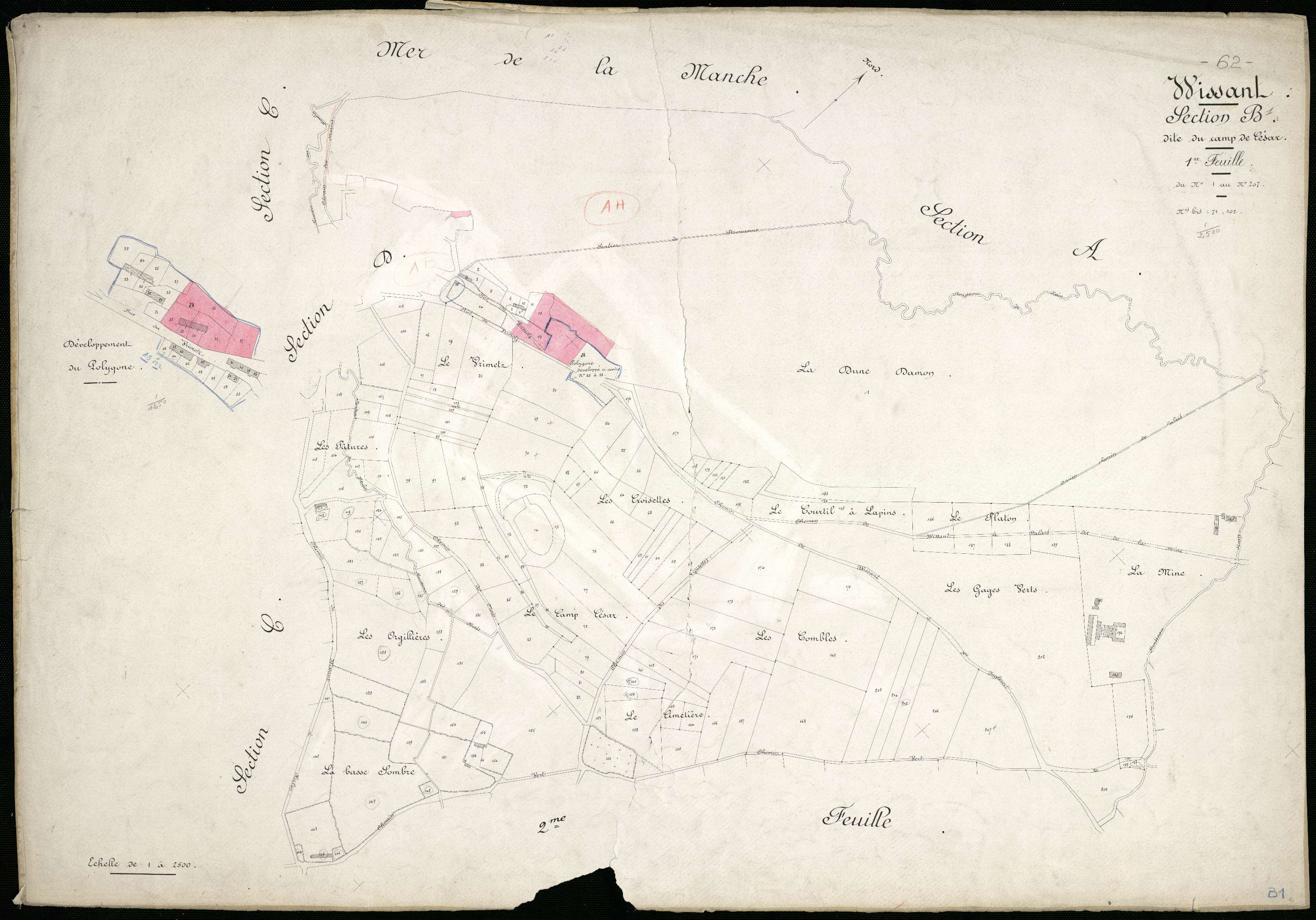 Wissant - Section B, 1re feuille