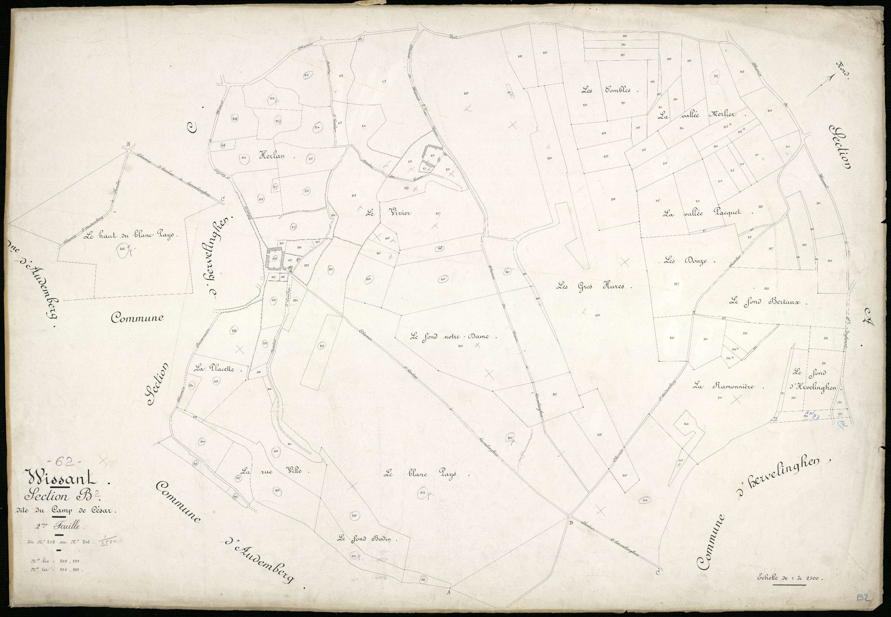 Wissant - Section B, 2e feuille