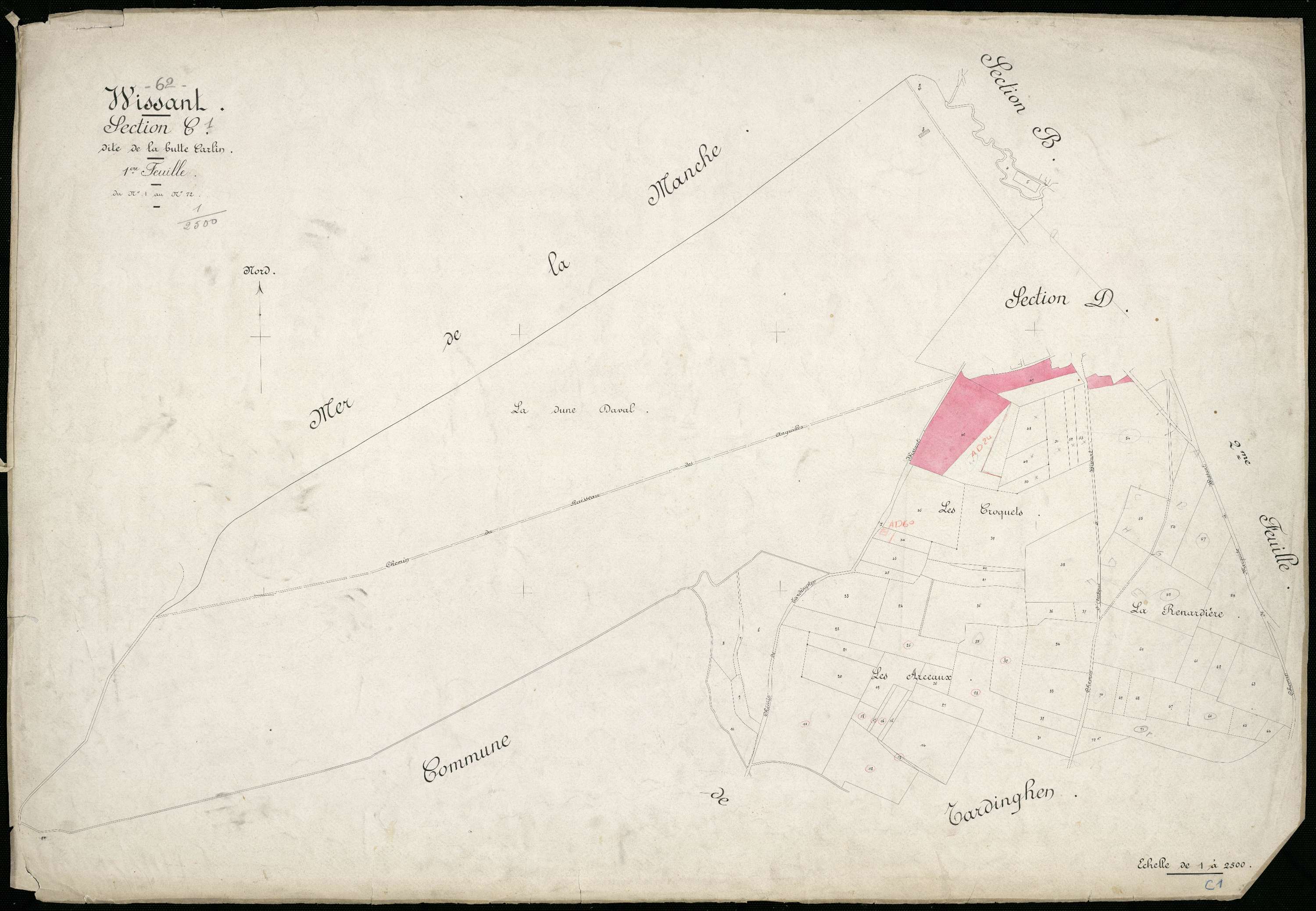 Wissant - Section C, 1re feuille