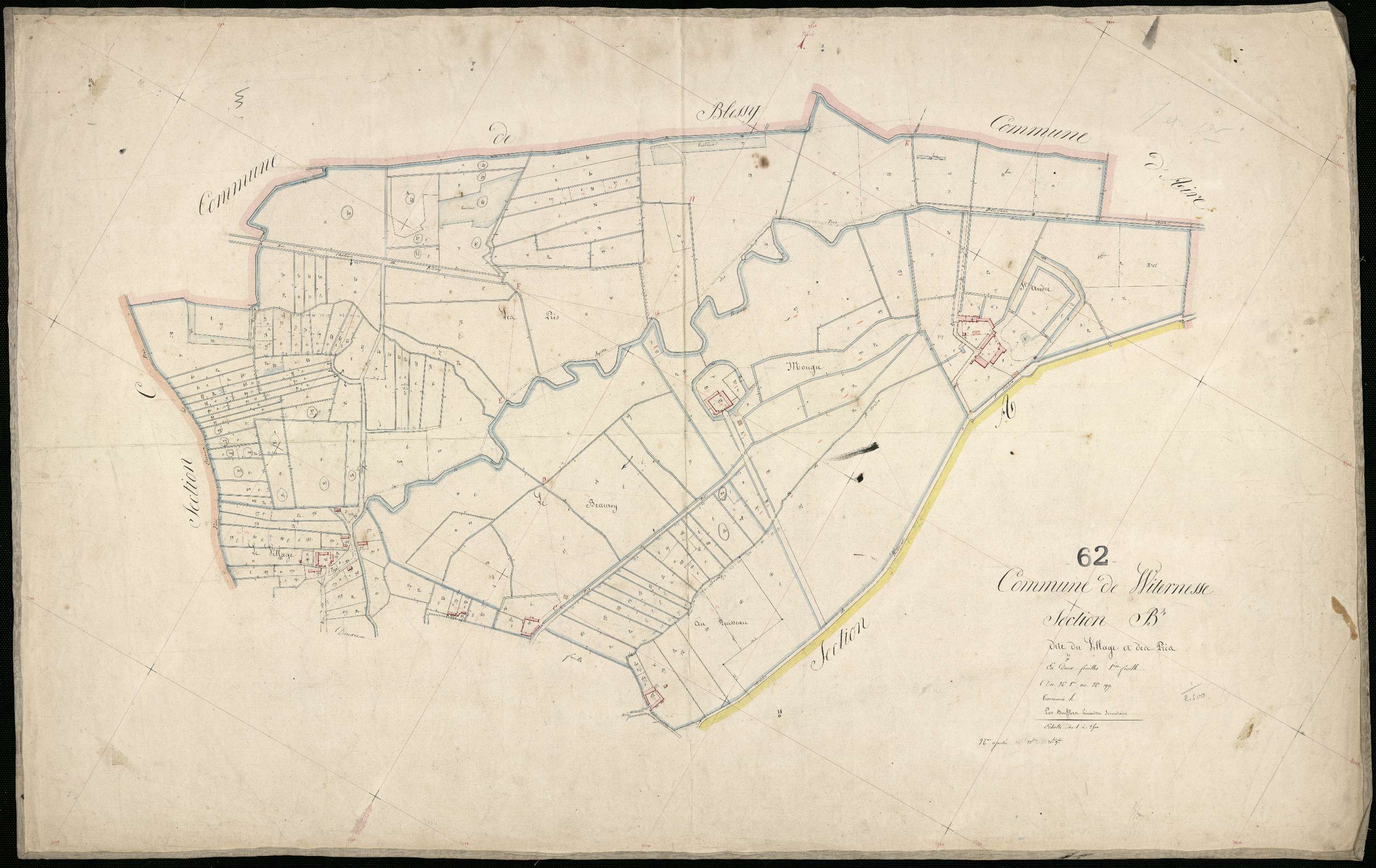Witternesse - Section B, 1re feuille