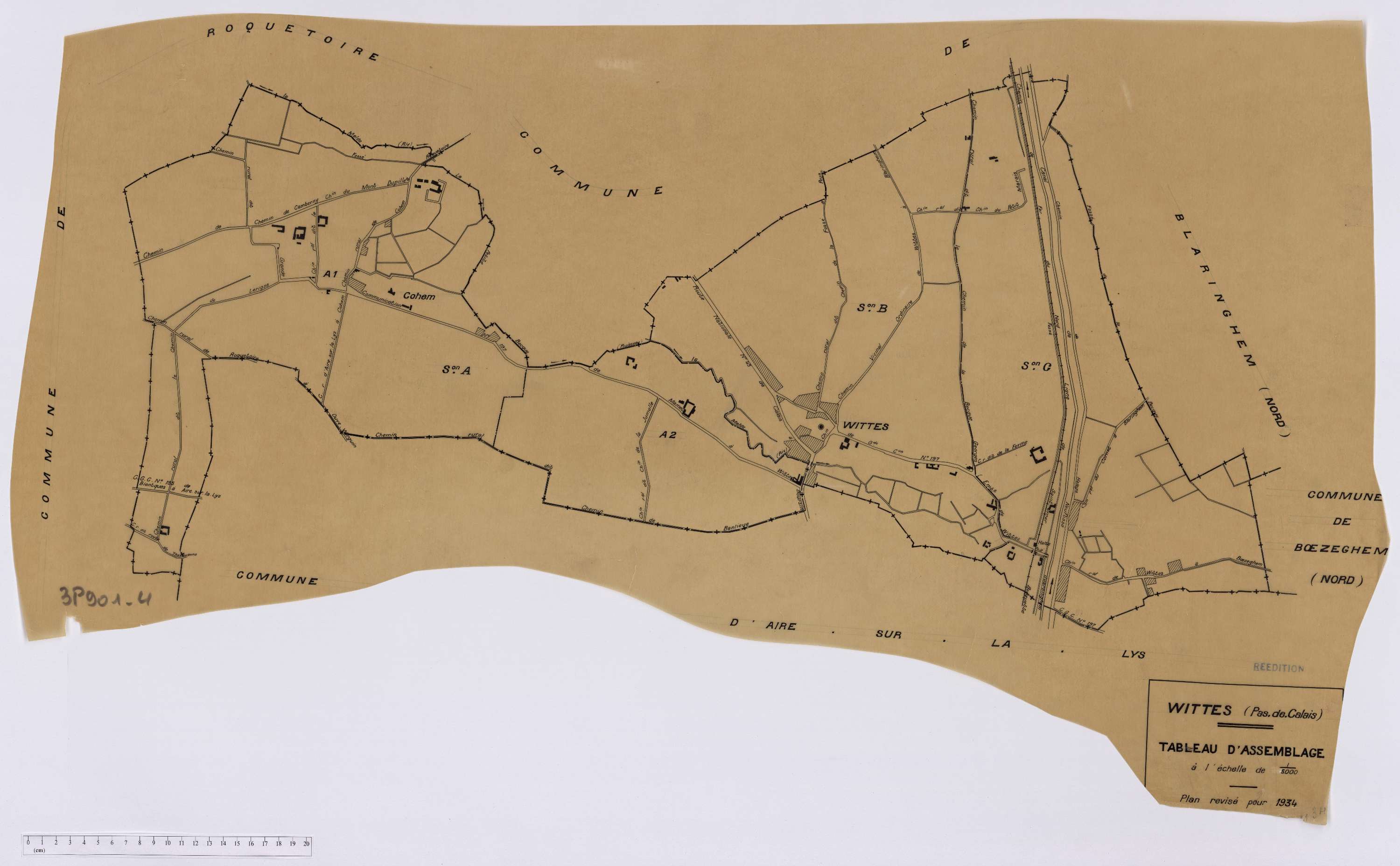 Wittes - Tableau d'assemblage.