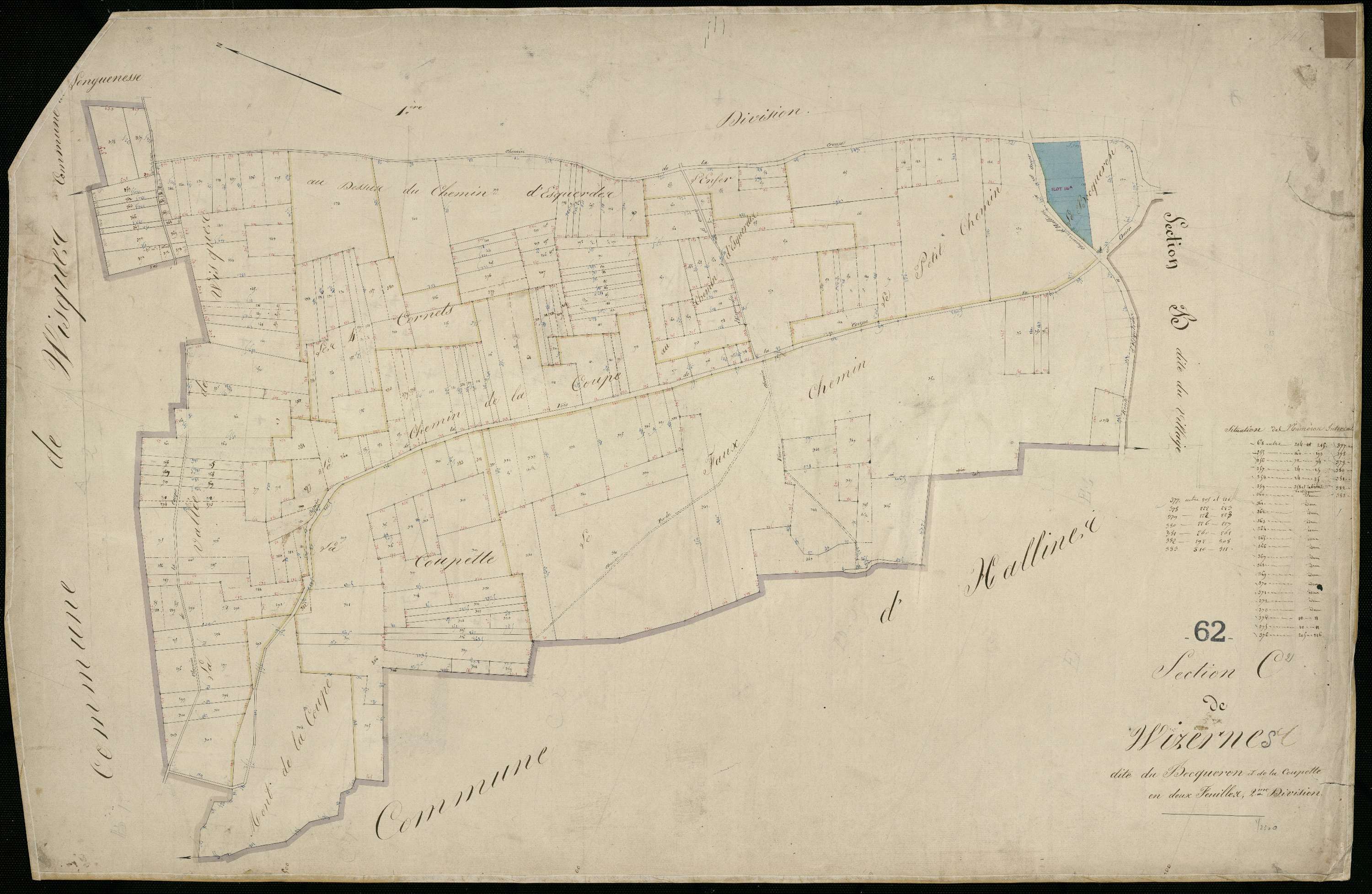 Wizernes - Section C, 2e feuille