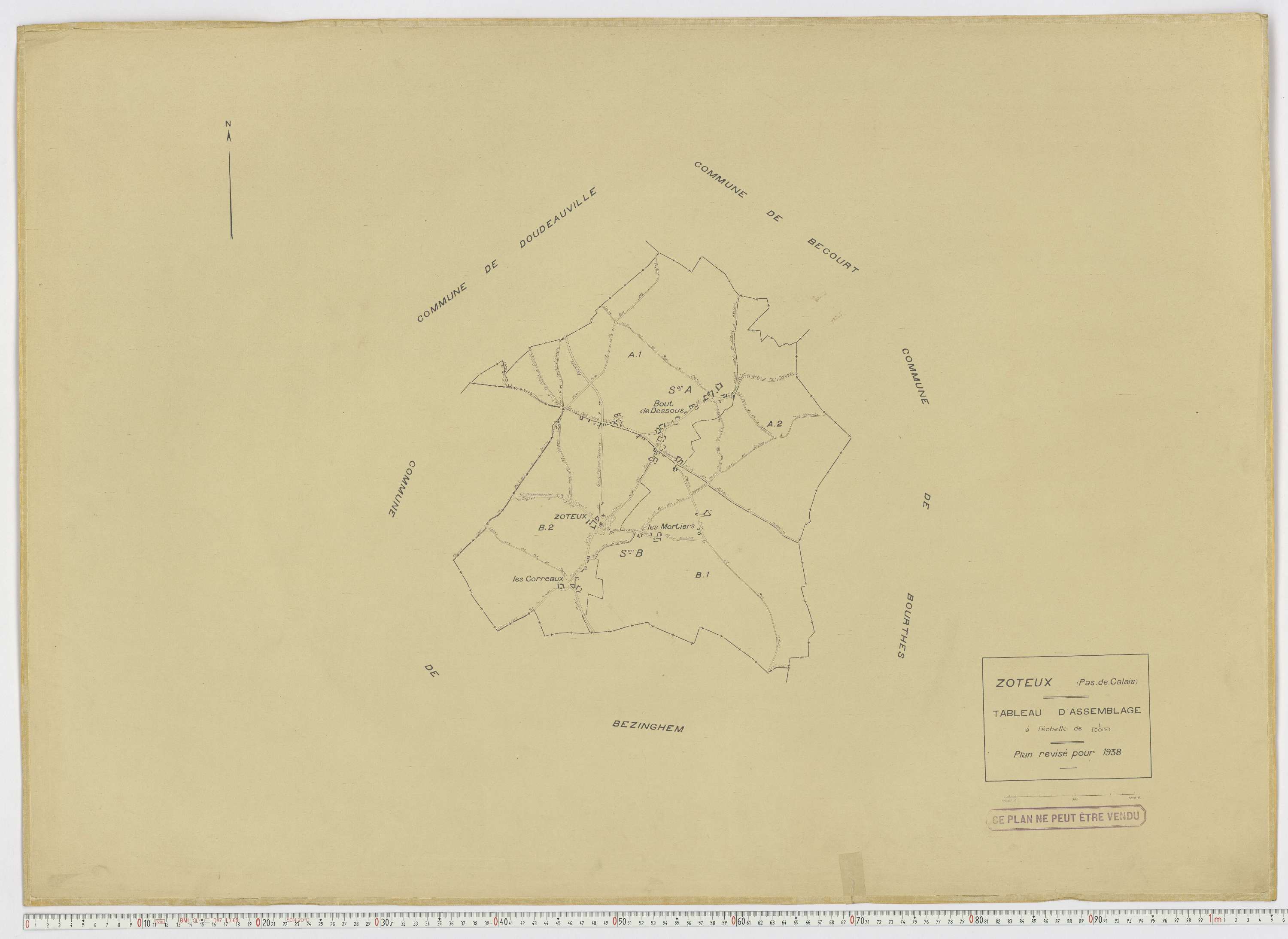 Zoteux - Tableau d'assemblage.