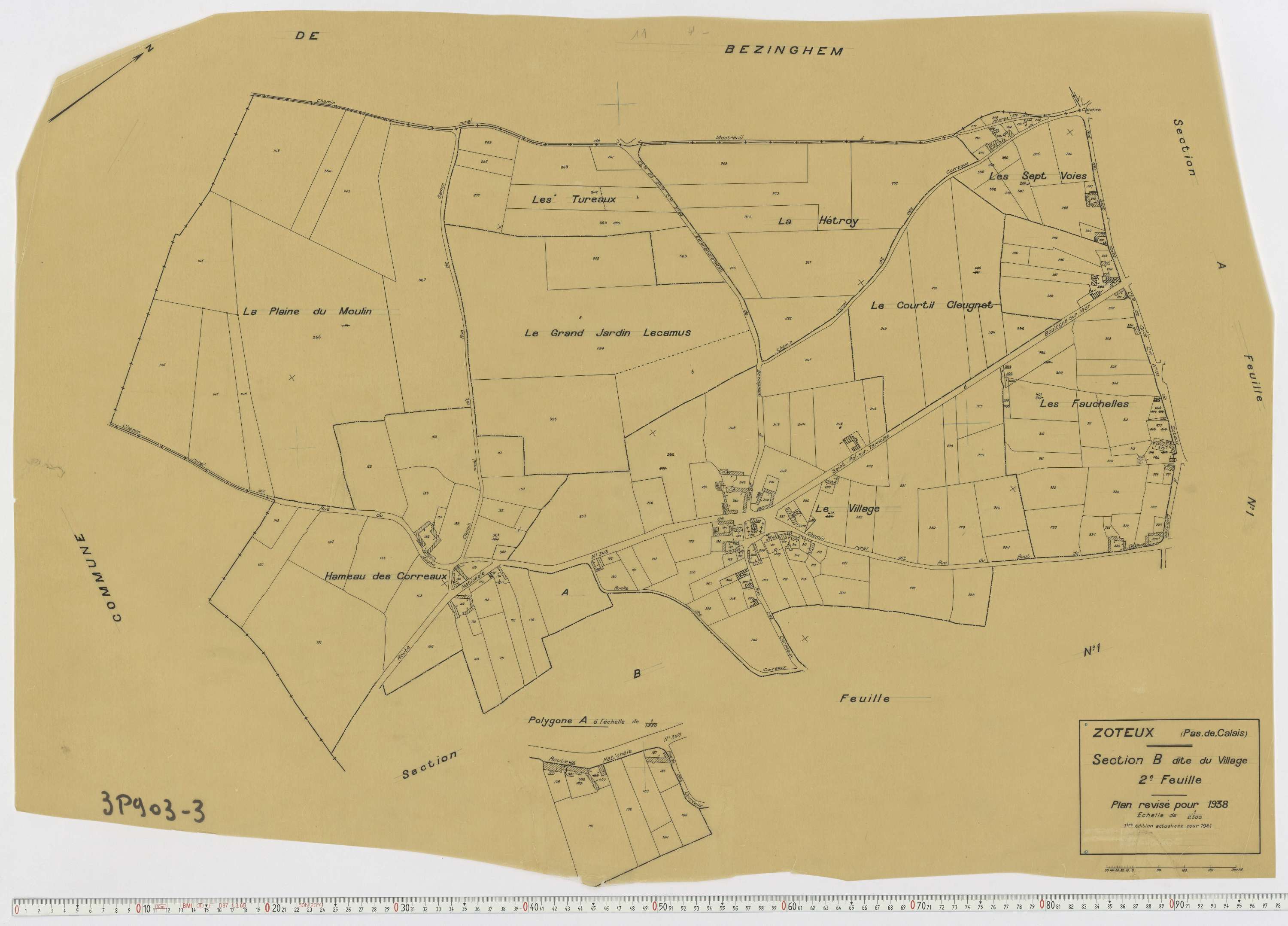 Zoteux - Section B, feuille 2.