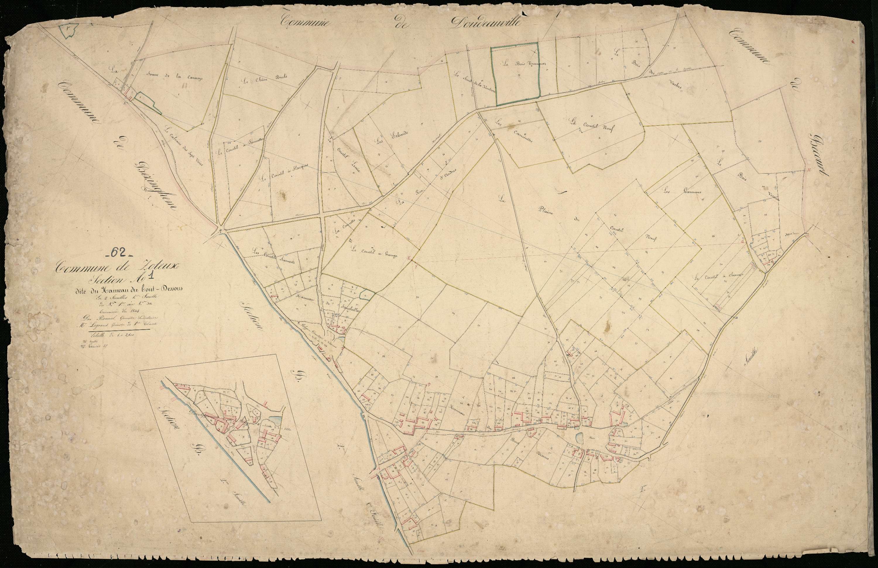 Zoteux - Section A, 1re feuille