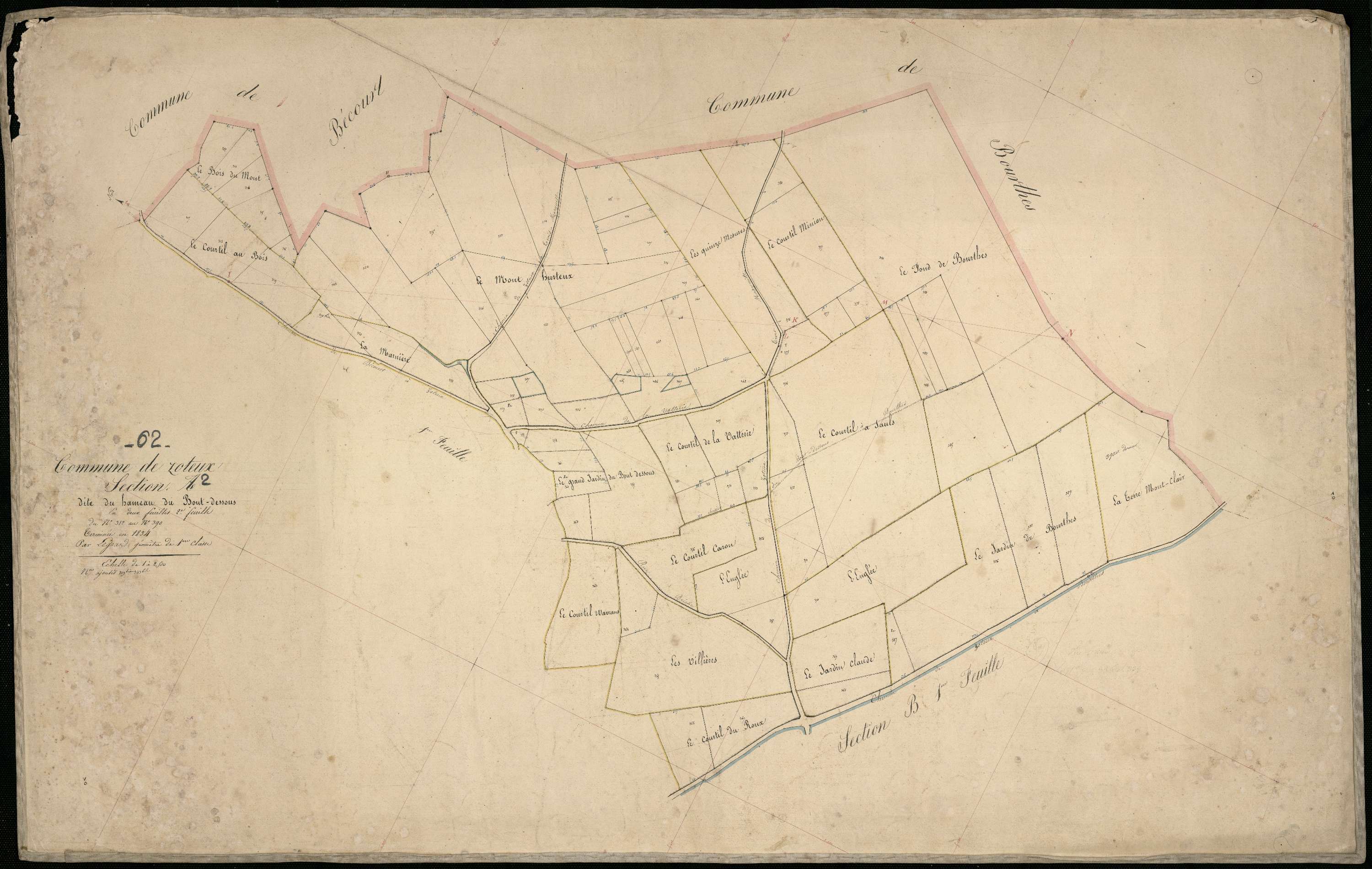 Zoteux - Section A, 2e feuille