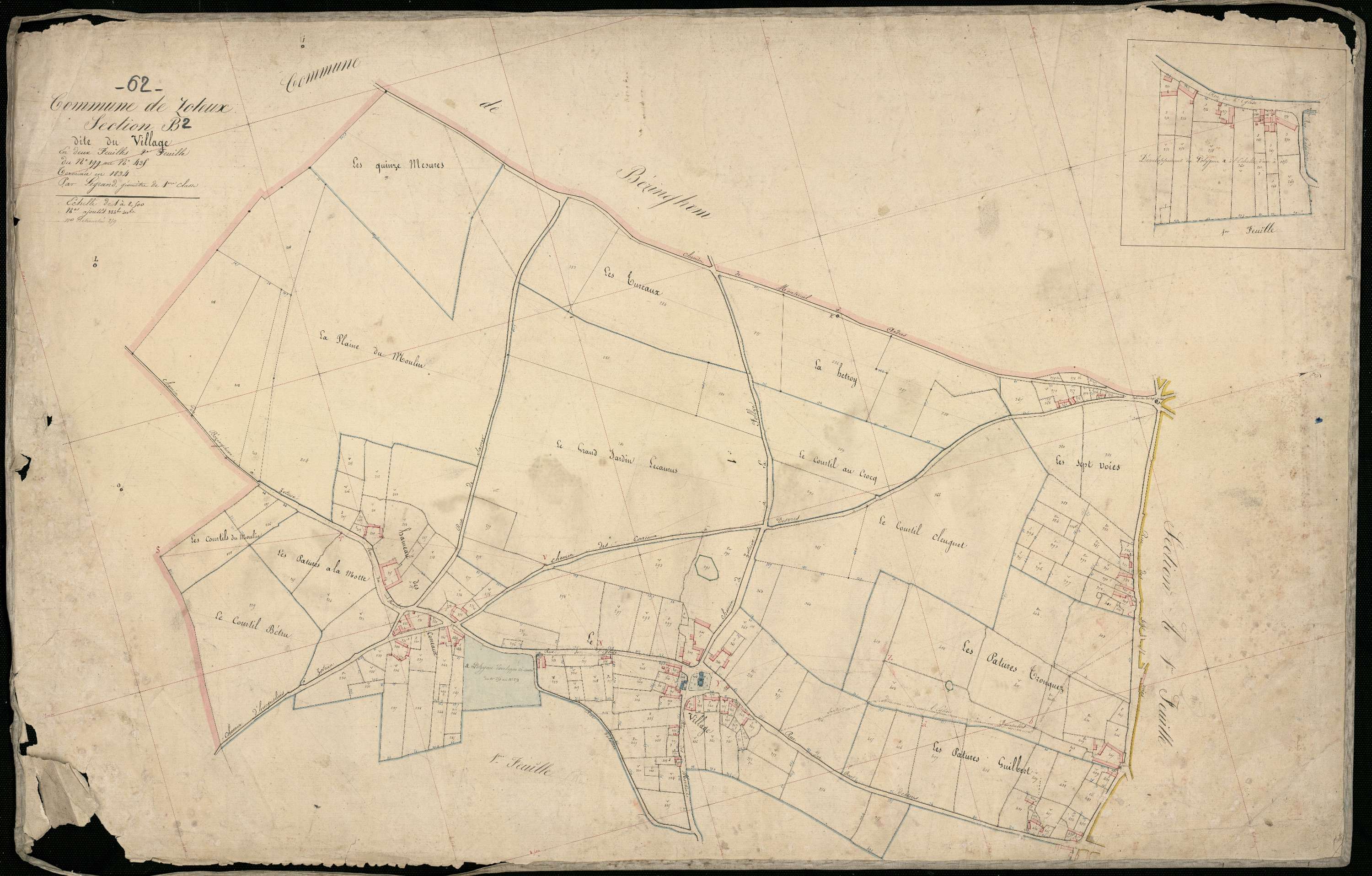 Zoteux - Section B, 2e feuille