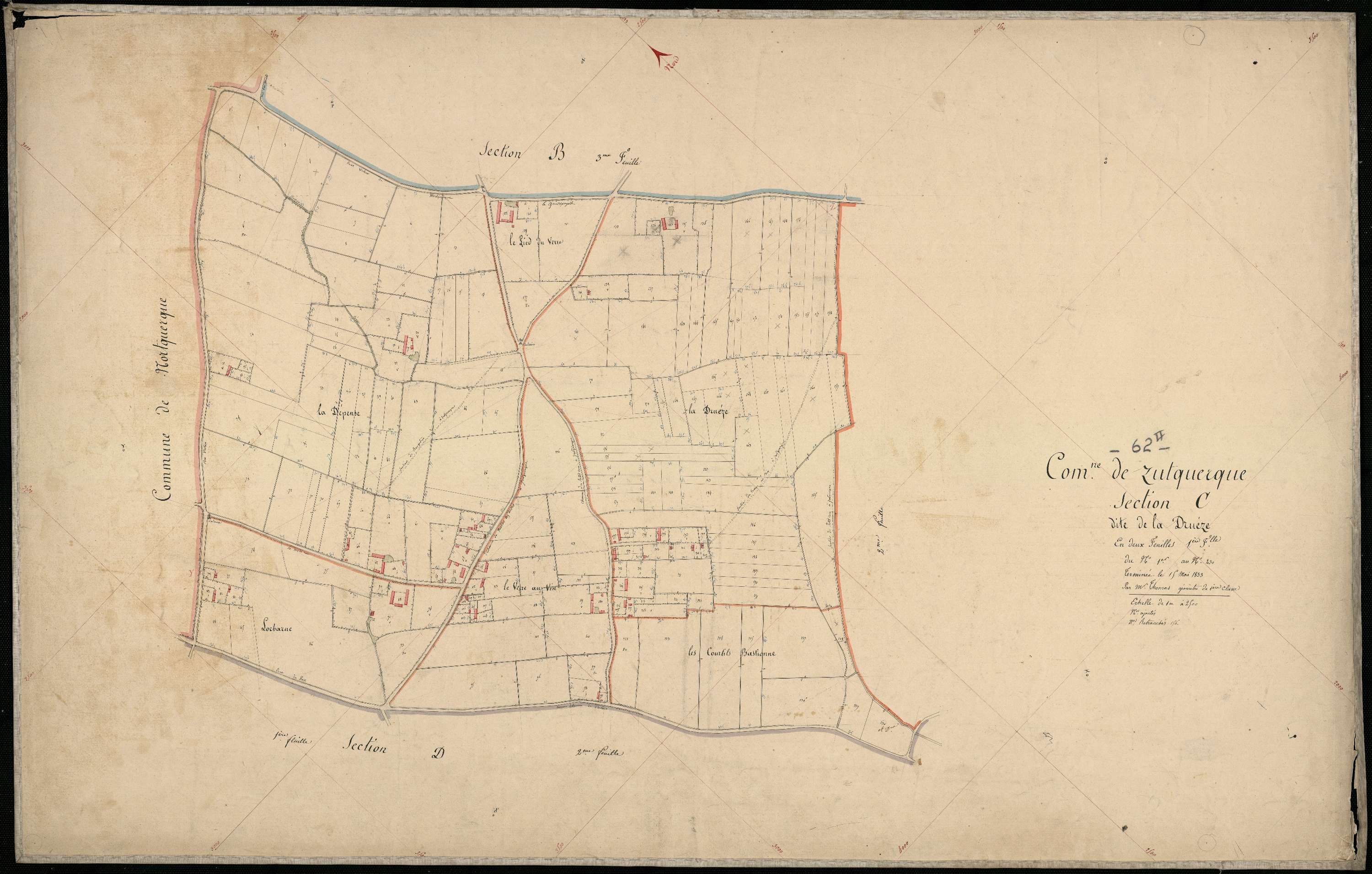 Zutkerque - Section C, 1re feuille