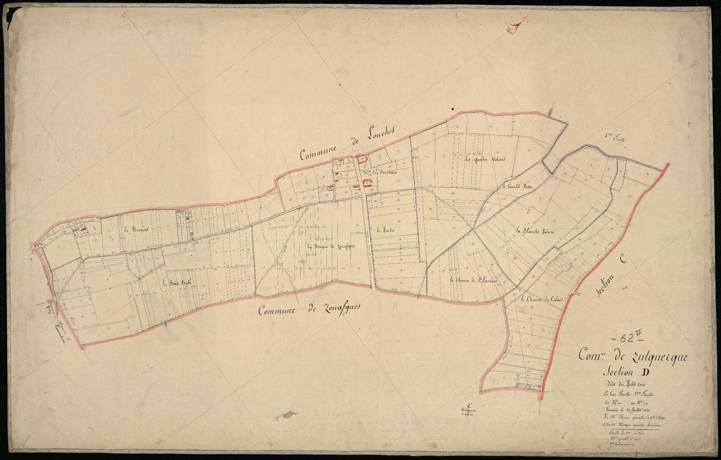 Zutkerque - Section D, 3e feuille