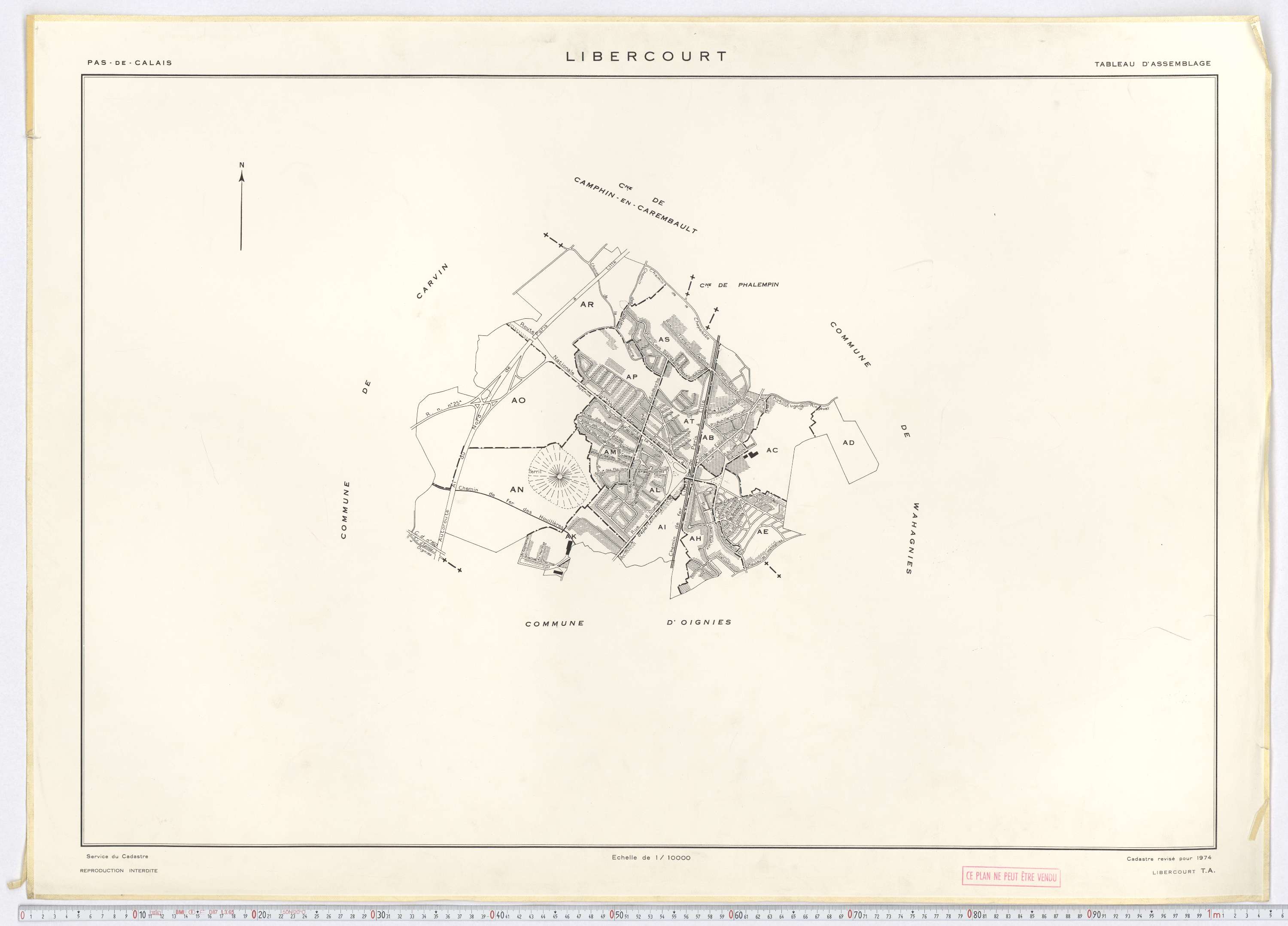 Libercourt - Tableau d'assemblage.