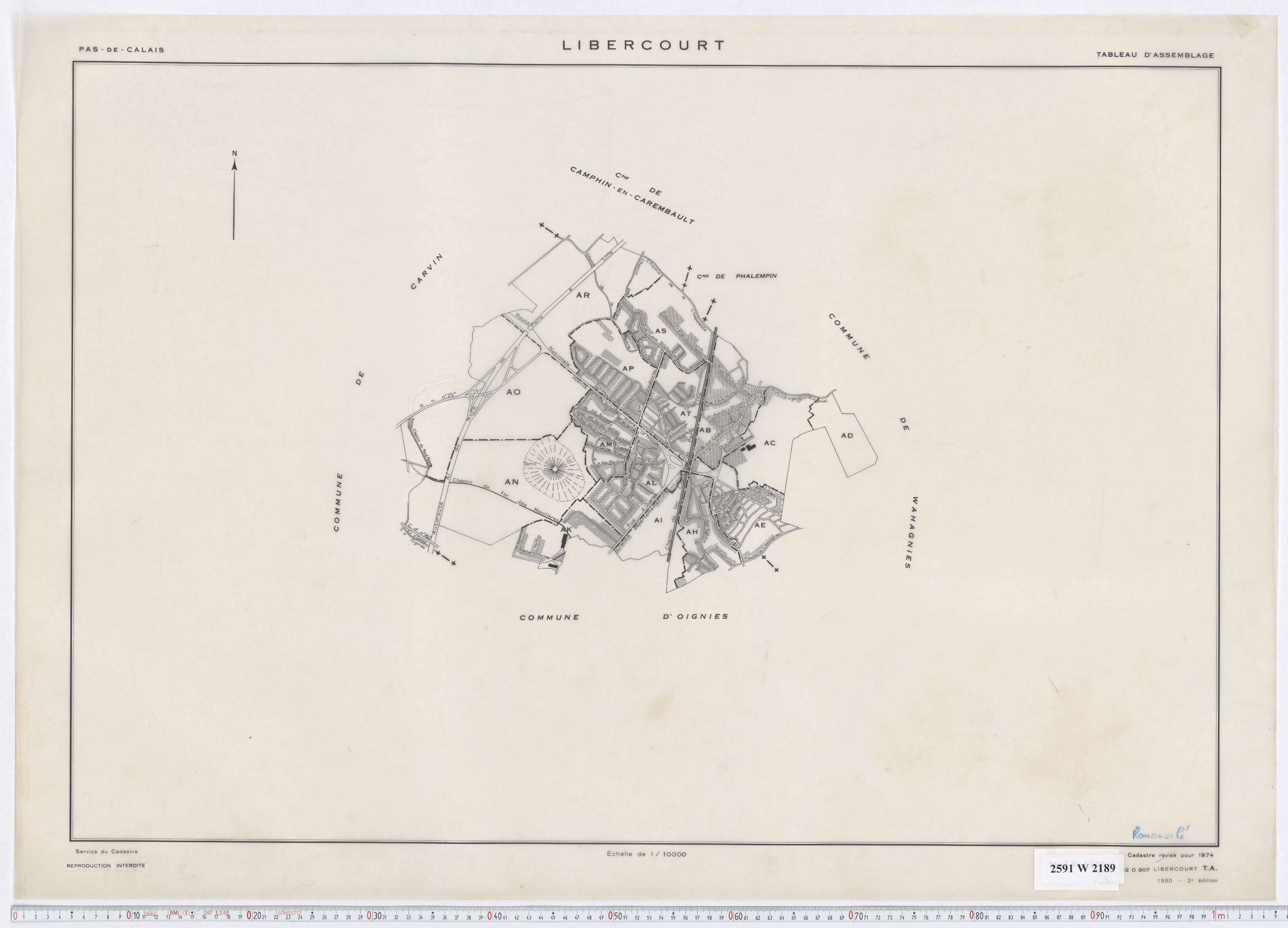 Libercourt - Tableau d'assemblage.