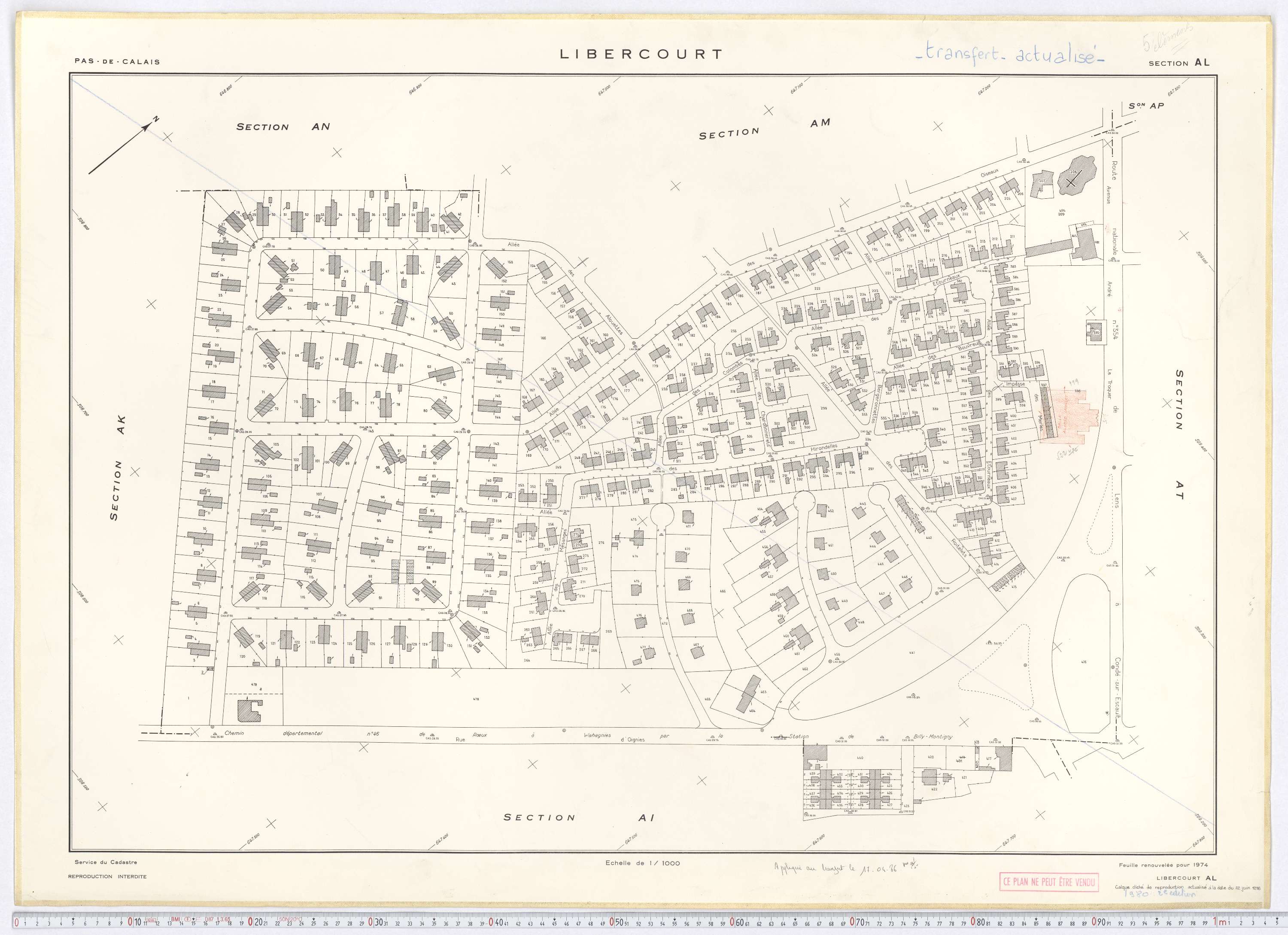 Libercourt - Section AL.