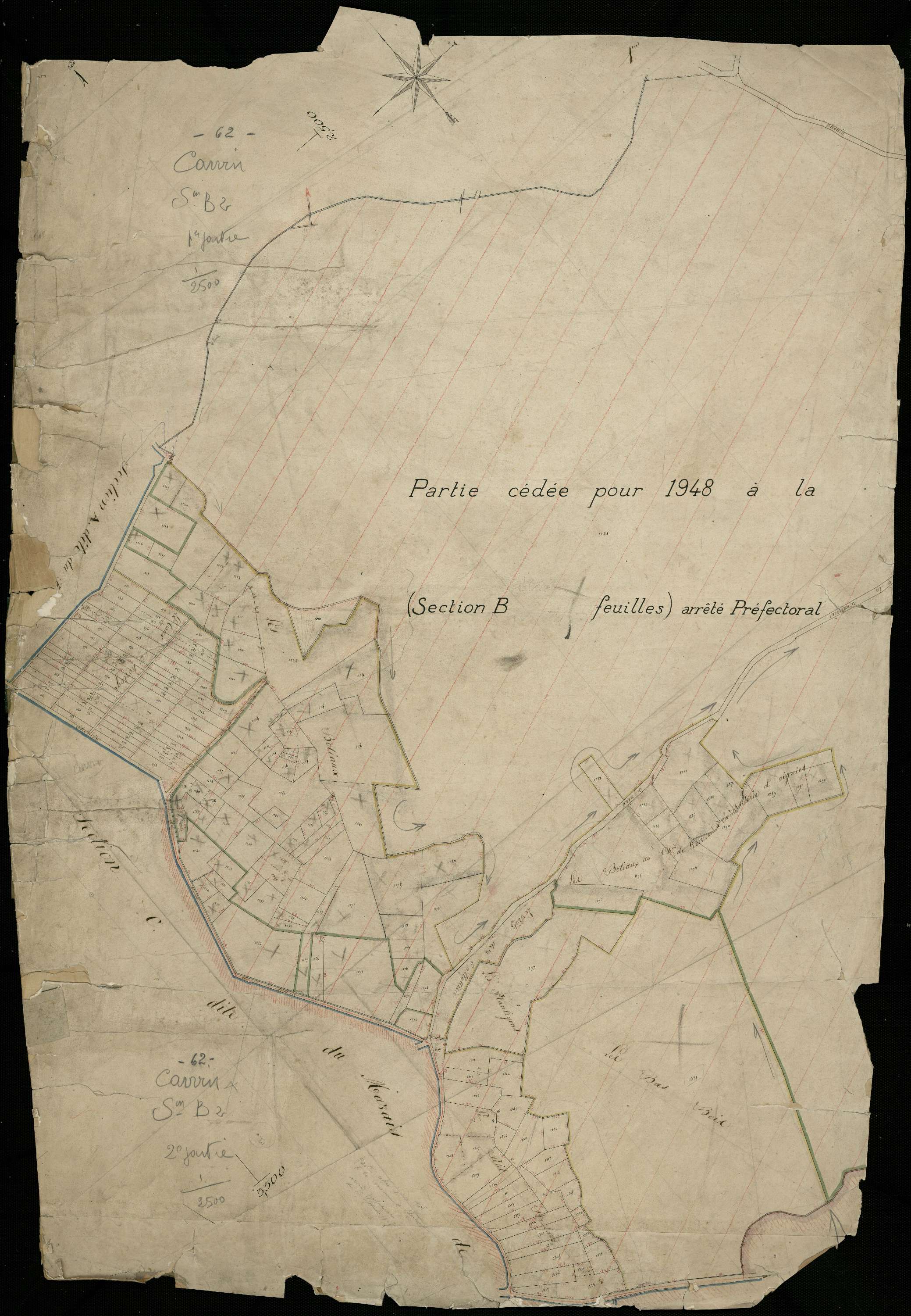 Libercourt - Ancienne section B de Libercourt, 2e feuille, 2e partie