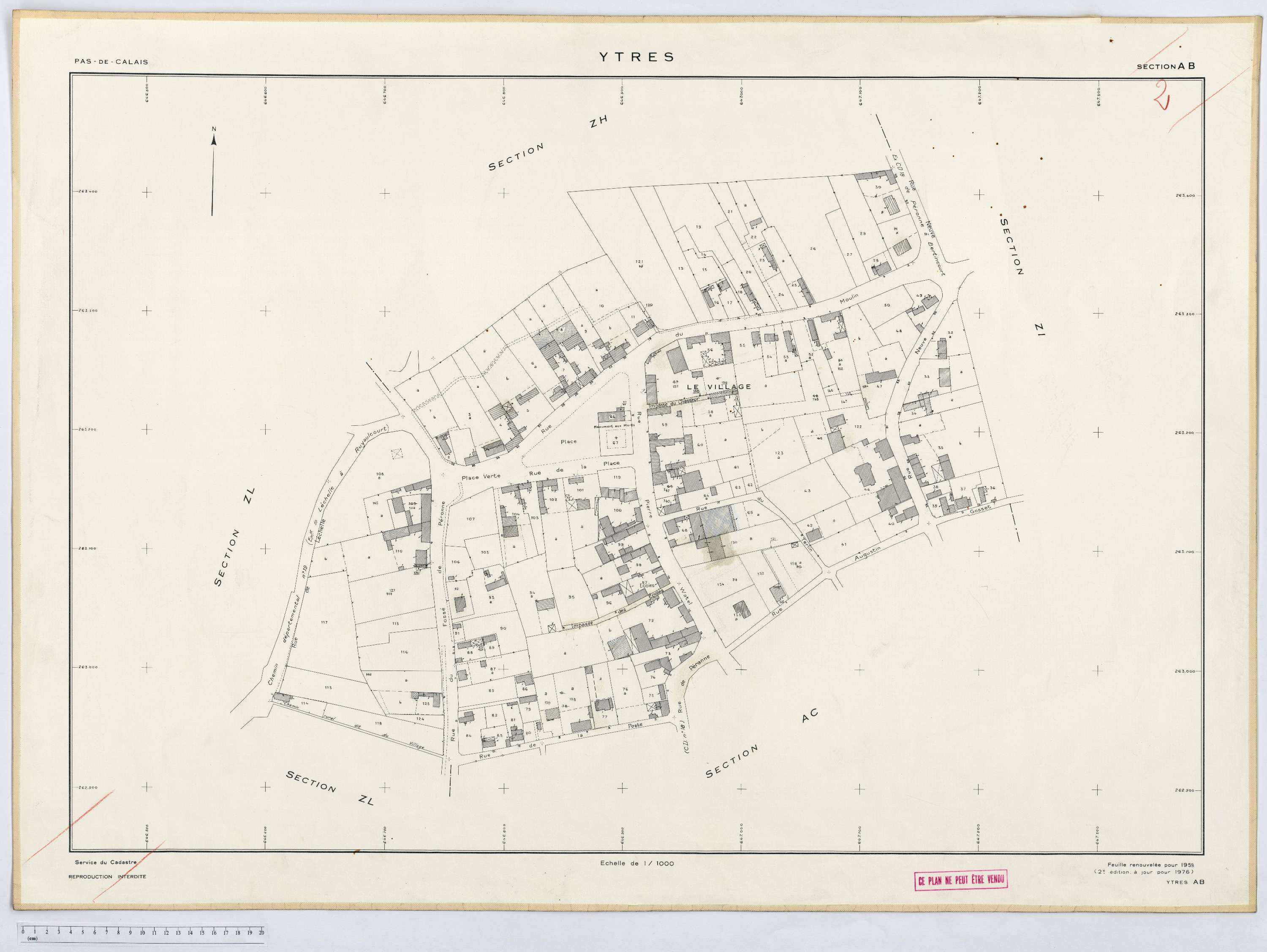 Ytres - Section AB.
