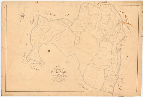 Aix-la-Fayette - 55 FI 4      Section B des Bois, 1ère feuille