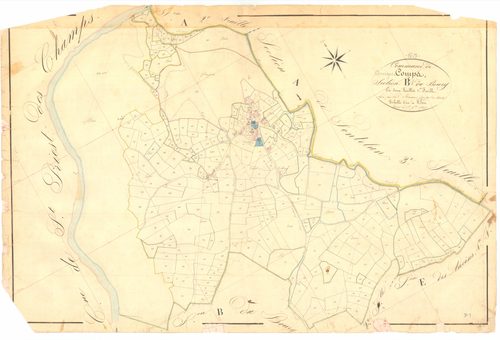 Ancizes-Comps - 53 FI 15      Section B du Bourg, 1ère feuille