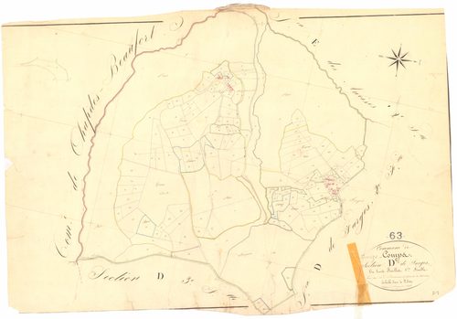 Ancizes-Comps - 53 FI 20      Section D de Farges, 1ère feuille
