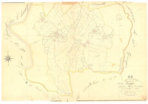 Ancizes-Comps - 53 FI 13      Section A de Fontelun, 2ème feuille