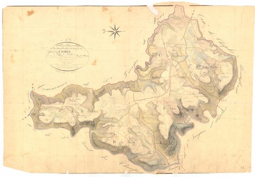 Ancizes-Comps - 53 FI 11      Tableau d'assemblage du plan cadastral parcellaire de la commune de Comps