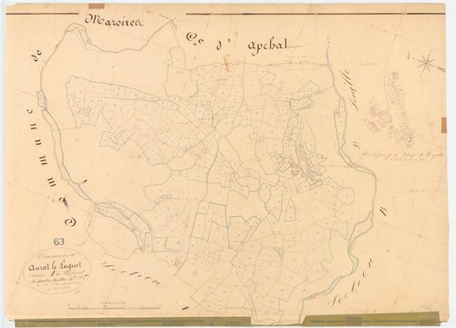 Anzat-le-Luguet - 54 Fi 14      Section A de Prassinet, 4ème feuille
