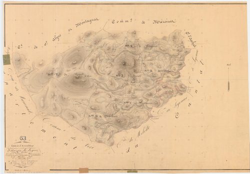 Anzat-le-Luguet - 54 Fi 10      Tableau d'assemblage du plan cadastral parcellaire de la commune d'Anzat-Le-Luguet