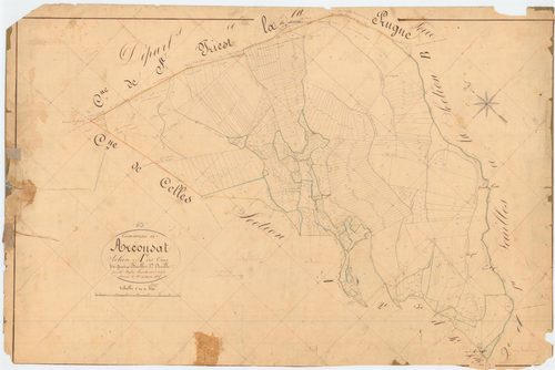 Arconsat - 55 FI 40      Section A des Cros, 1ère feuille