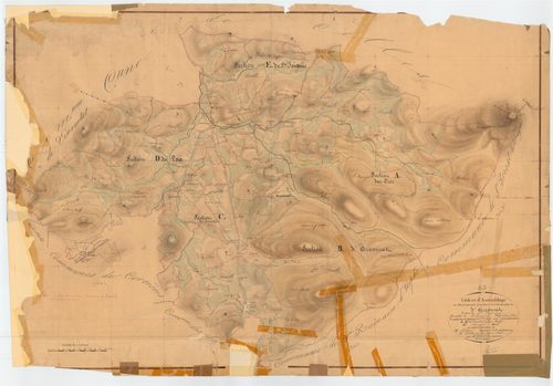 Arconsat - 55 FI 39      Tableau d'assemblage du plan cadastral parcellaire de la commune d'Arconsat
