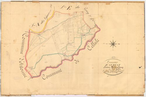 Aubiat - 53 FI 53      Section E du Bourg, 1ère feuille