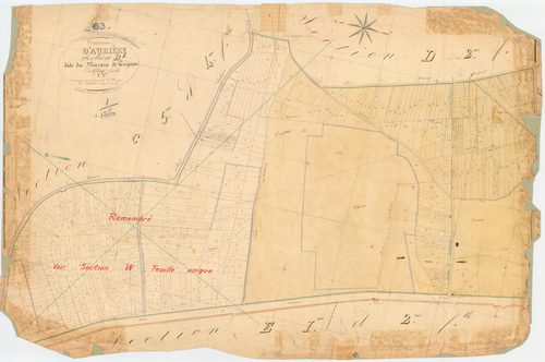 Aubière - 51 FI 12      Section D du Marais de Pérignat, 1ère feuille