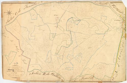 Aurières - 51 FI 29      Section B du Couhalion, 1ère feuille