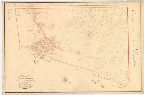 Authezat - 51 FI 40      Section E d'Authezat, 1ère feuille
